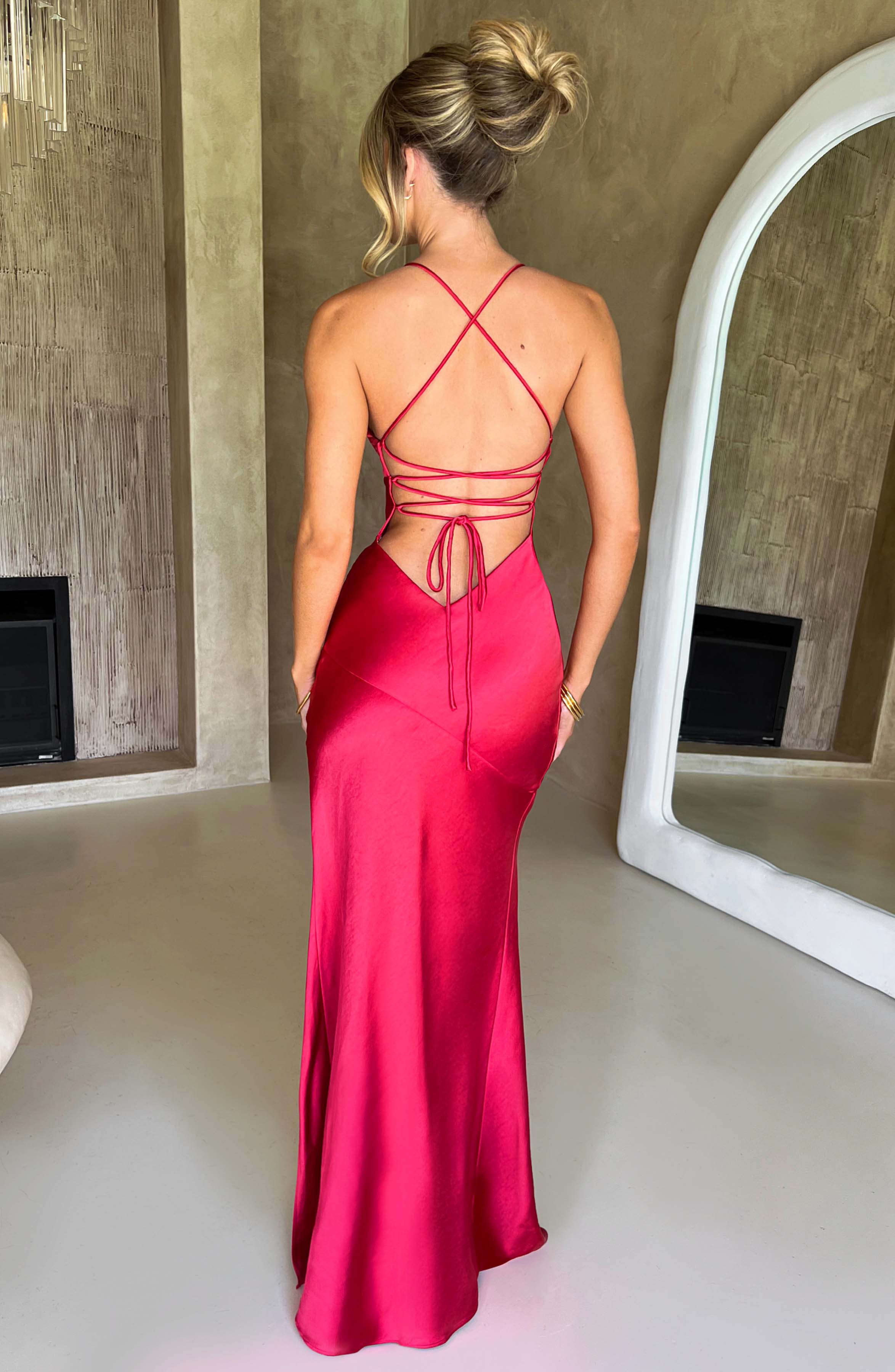 Isobel Maxi Dress - Red - Image 2