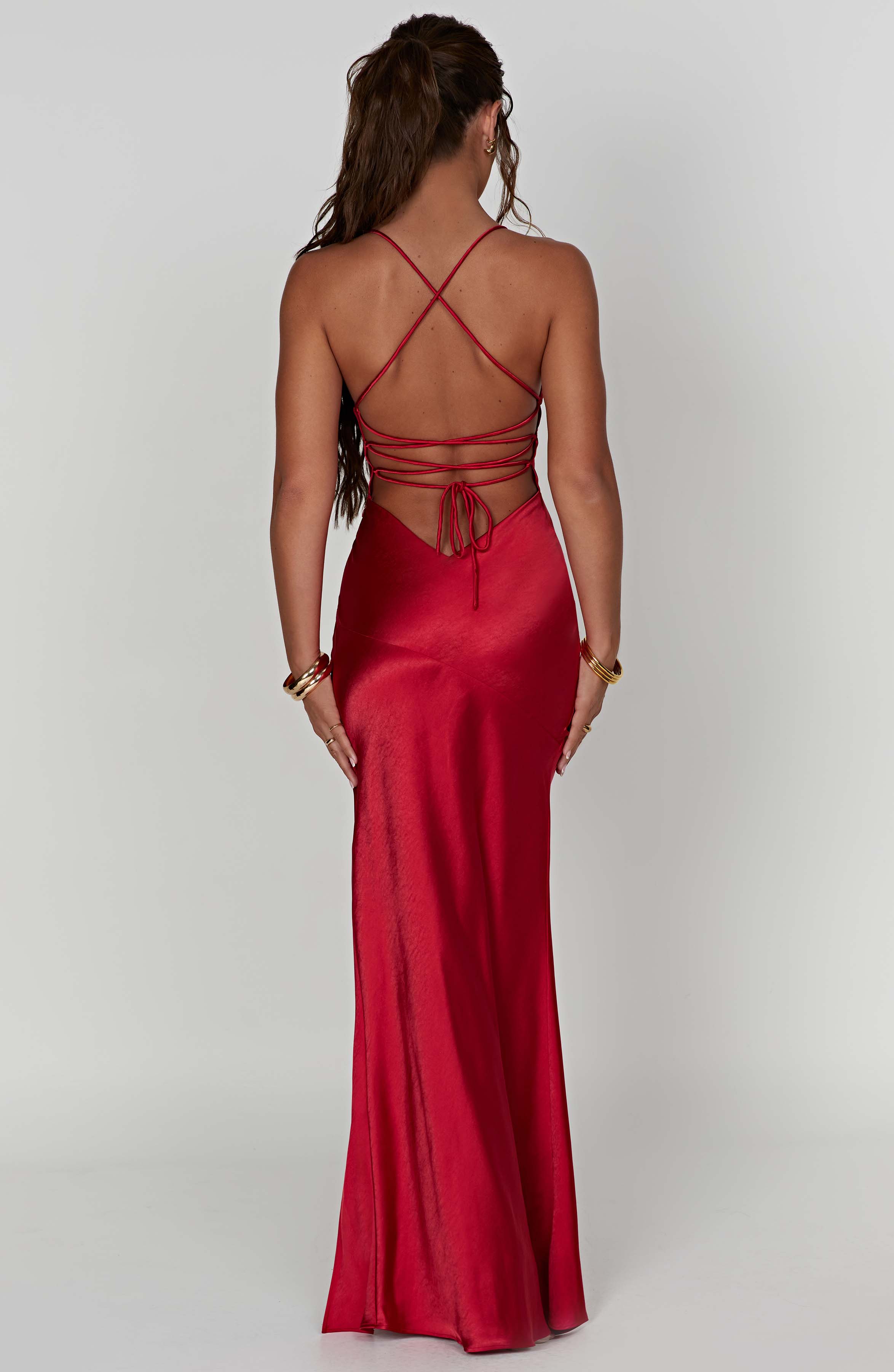 Isobel Maxi Dress - Red - Image 7