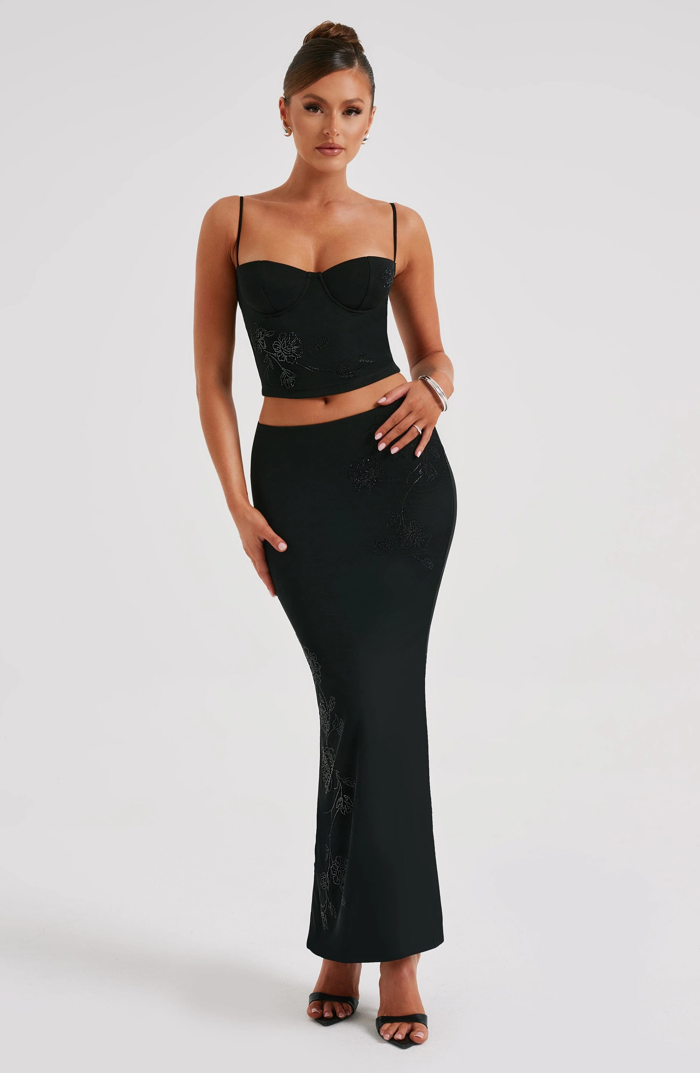 Izi Maxi Skirt - Black - Image 3