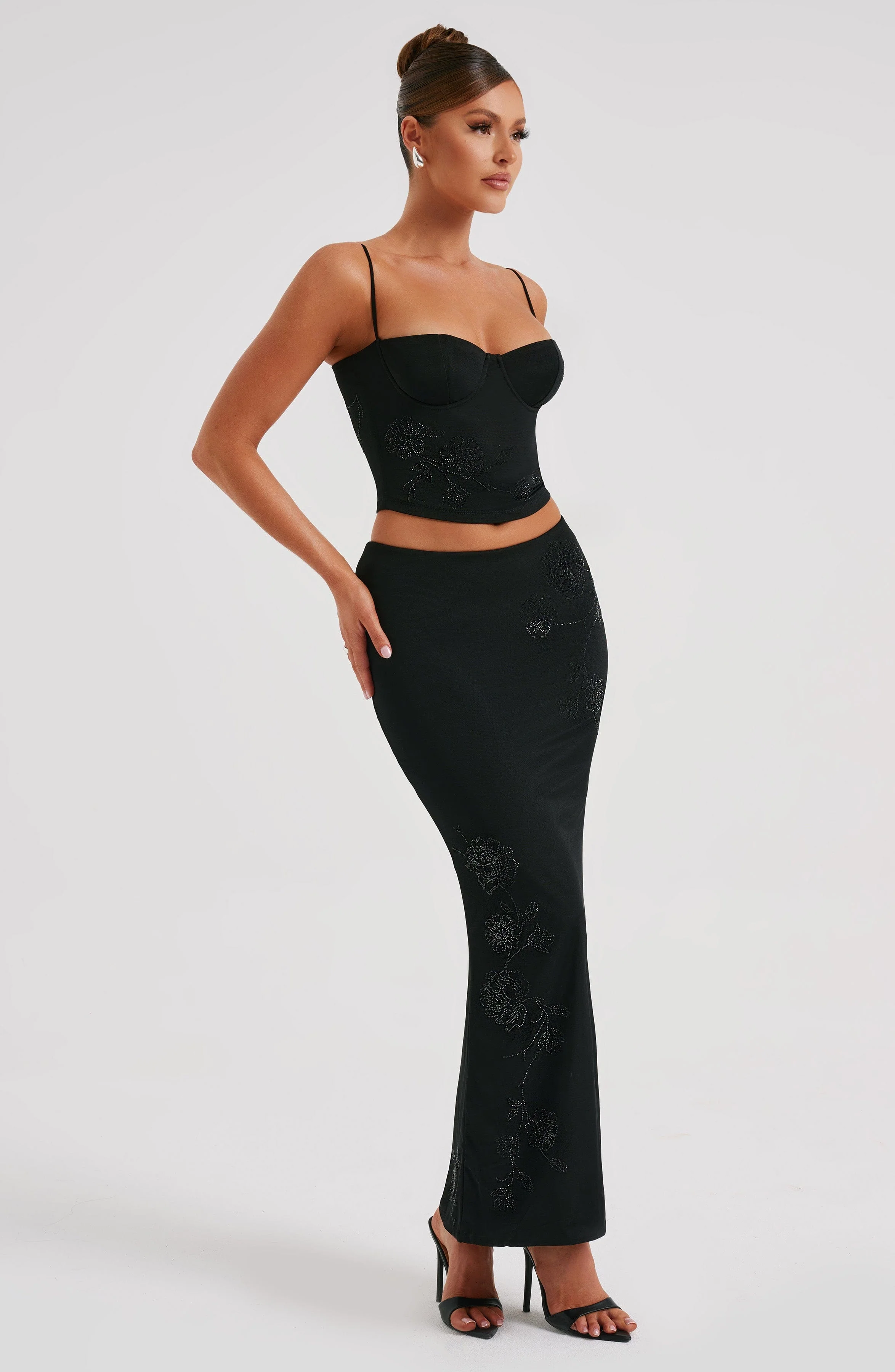 Izi Maxi Skirt - Black - Image 7