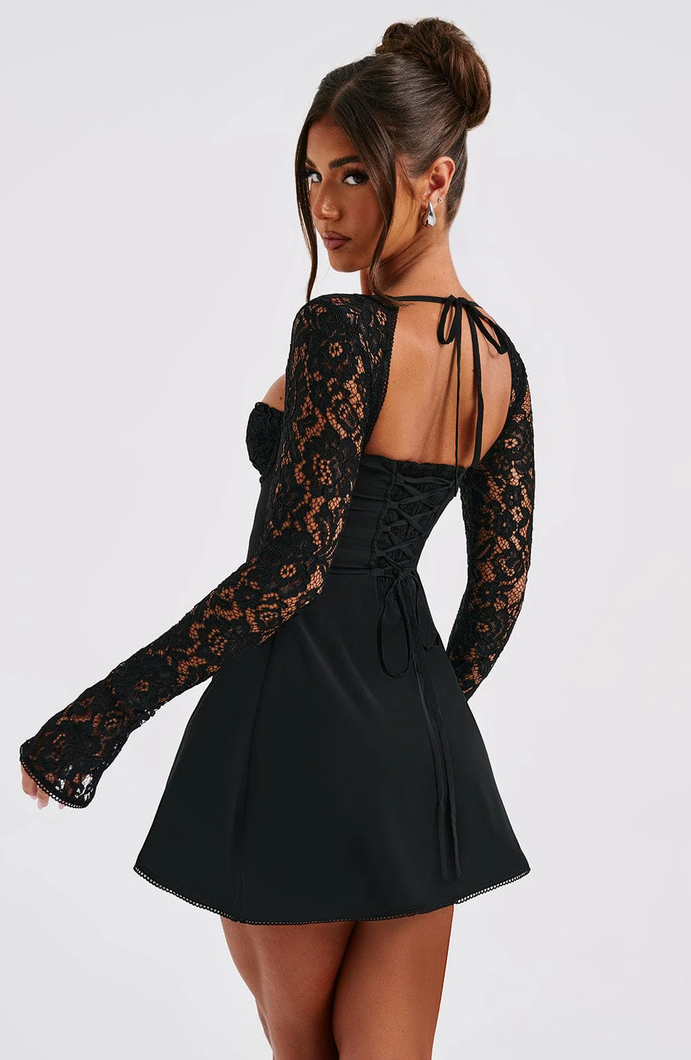 Jacinta Mini Dress - Black - Image 2