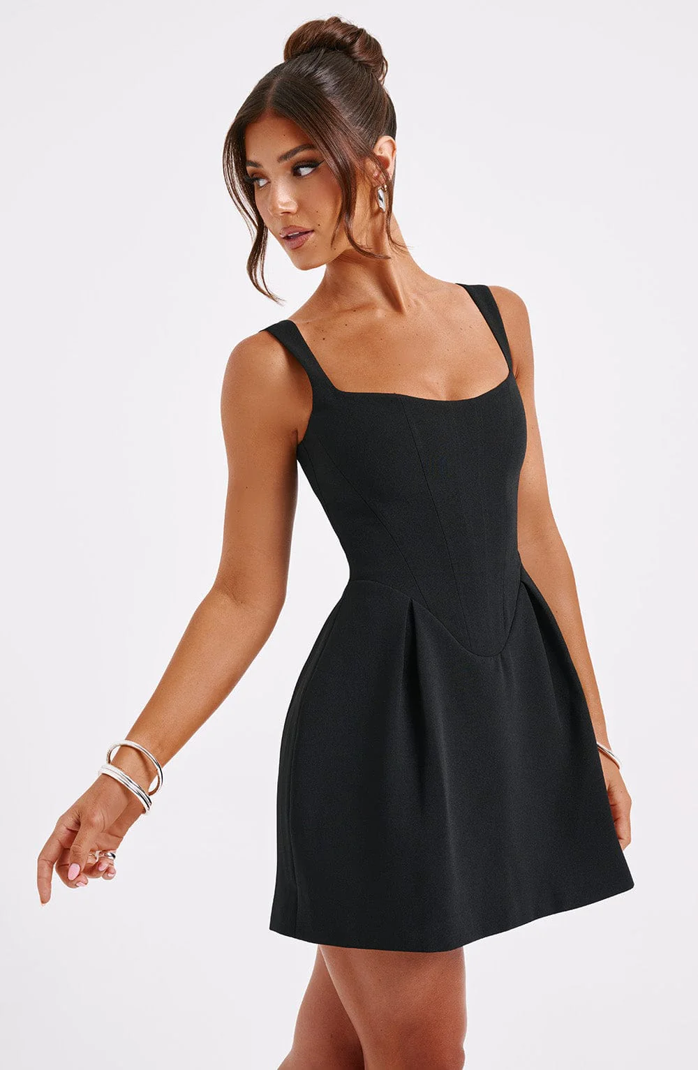Janiyah Mini Dress - Black - Image 8