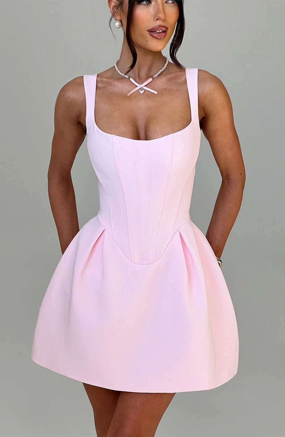 Janiyah Mini Dress - Blush - Image 2