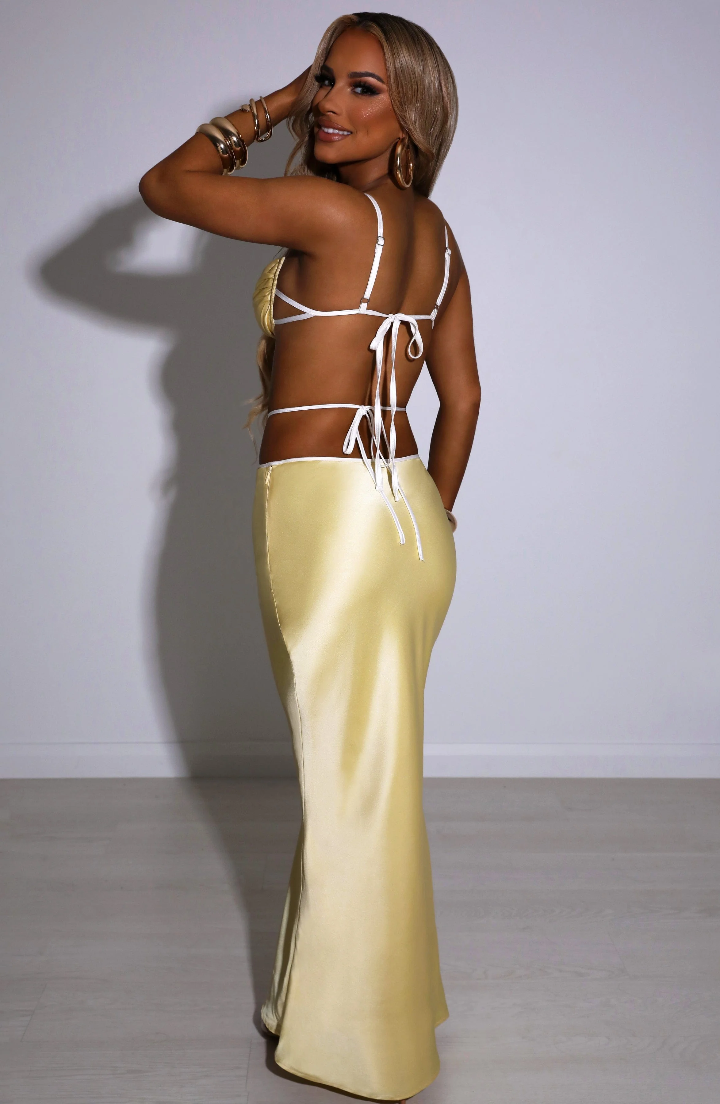Jasmyn Maxi Skirt - Lemon - Image 7