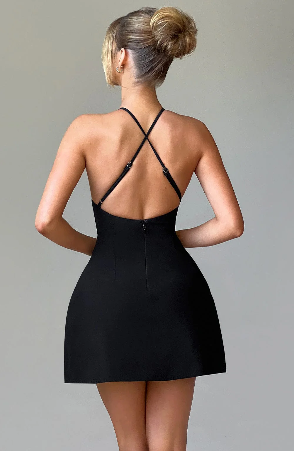 Jayne Mini Dress - Black - Image 5