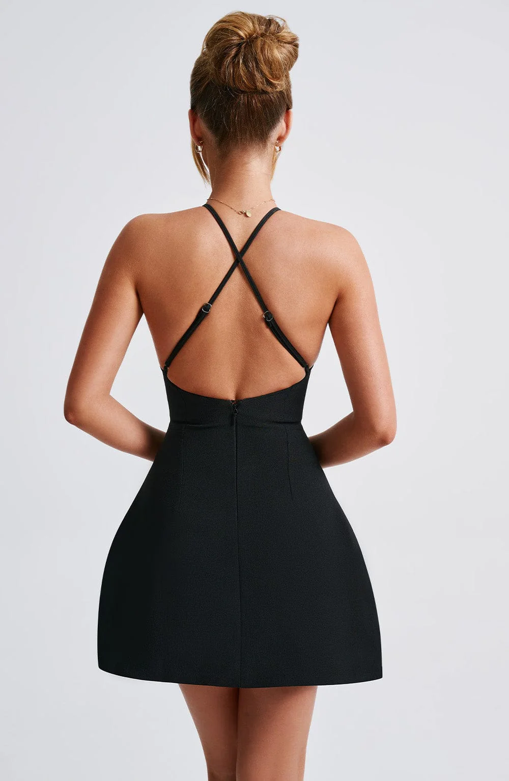 Jayne Mini Dress - Black - Image 9