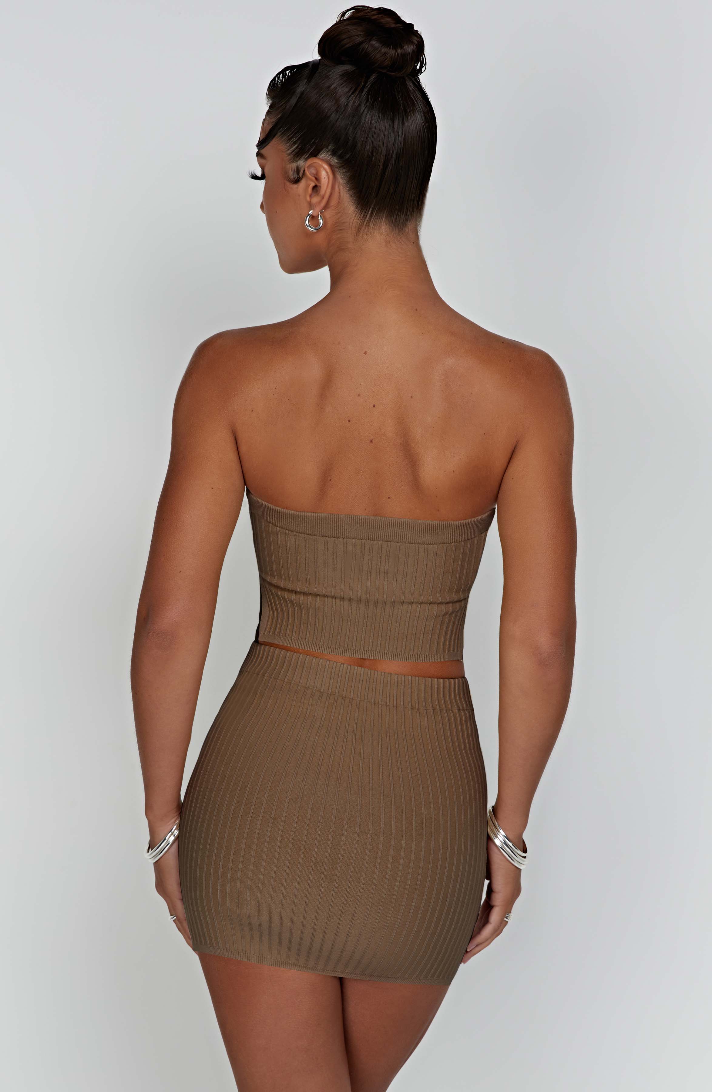 Jaz Mini Skirt - Mocha - Image 13