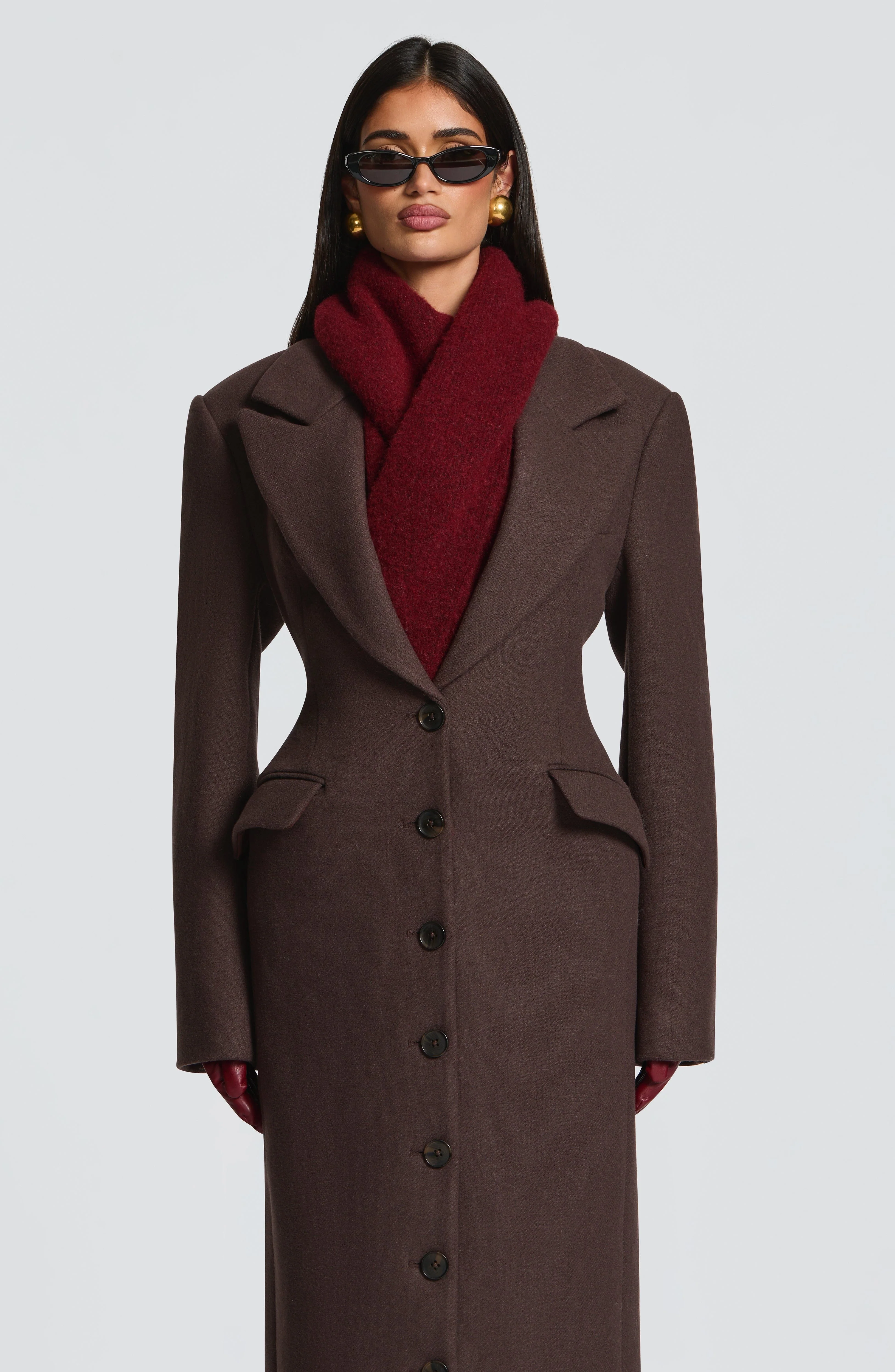Jeanie Scarf - Burgundy - Image 2