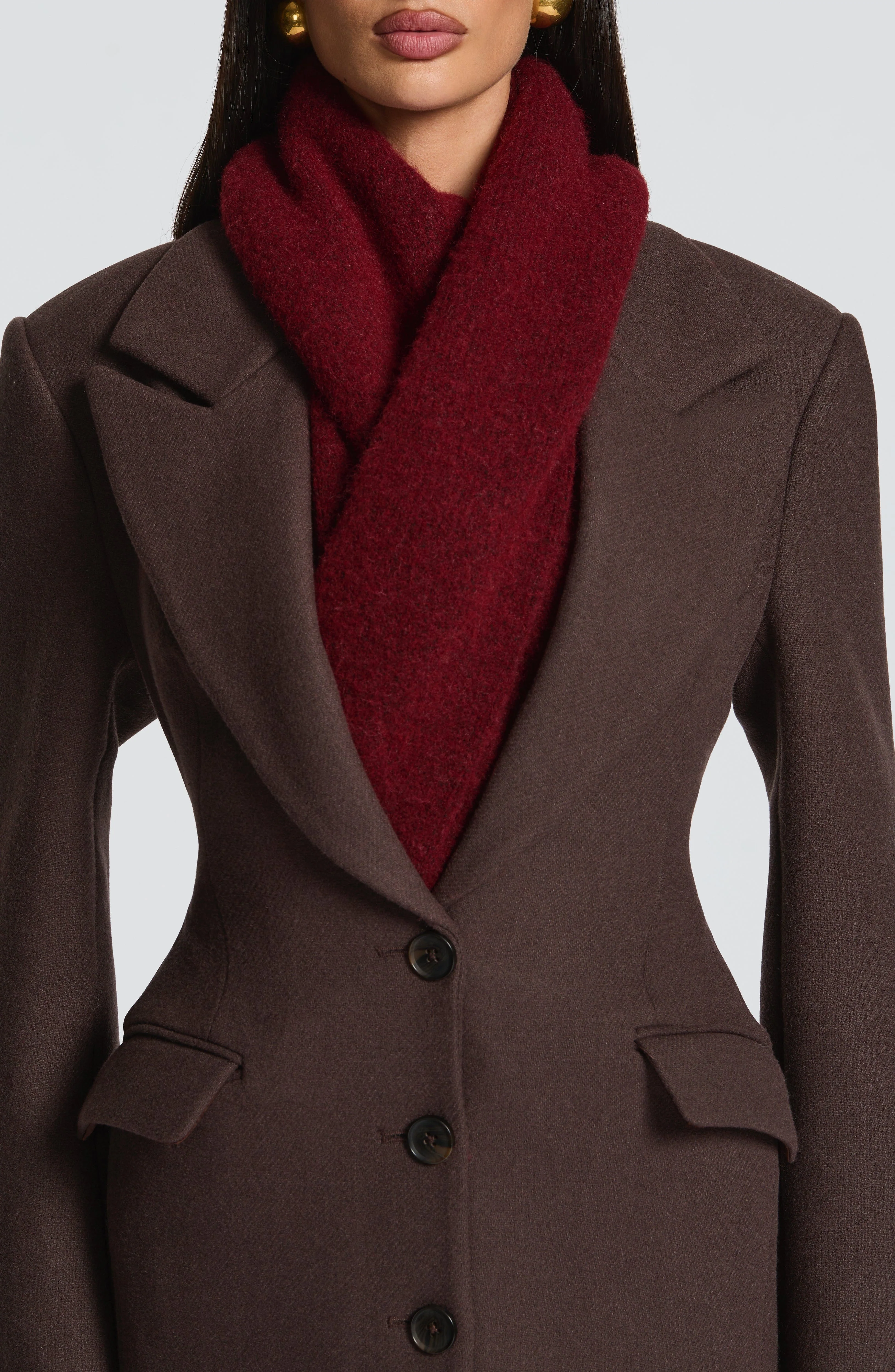 Jeanie Scarf - Burgundy - Image 3