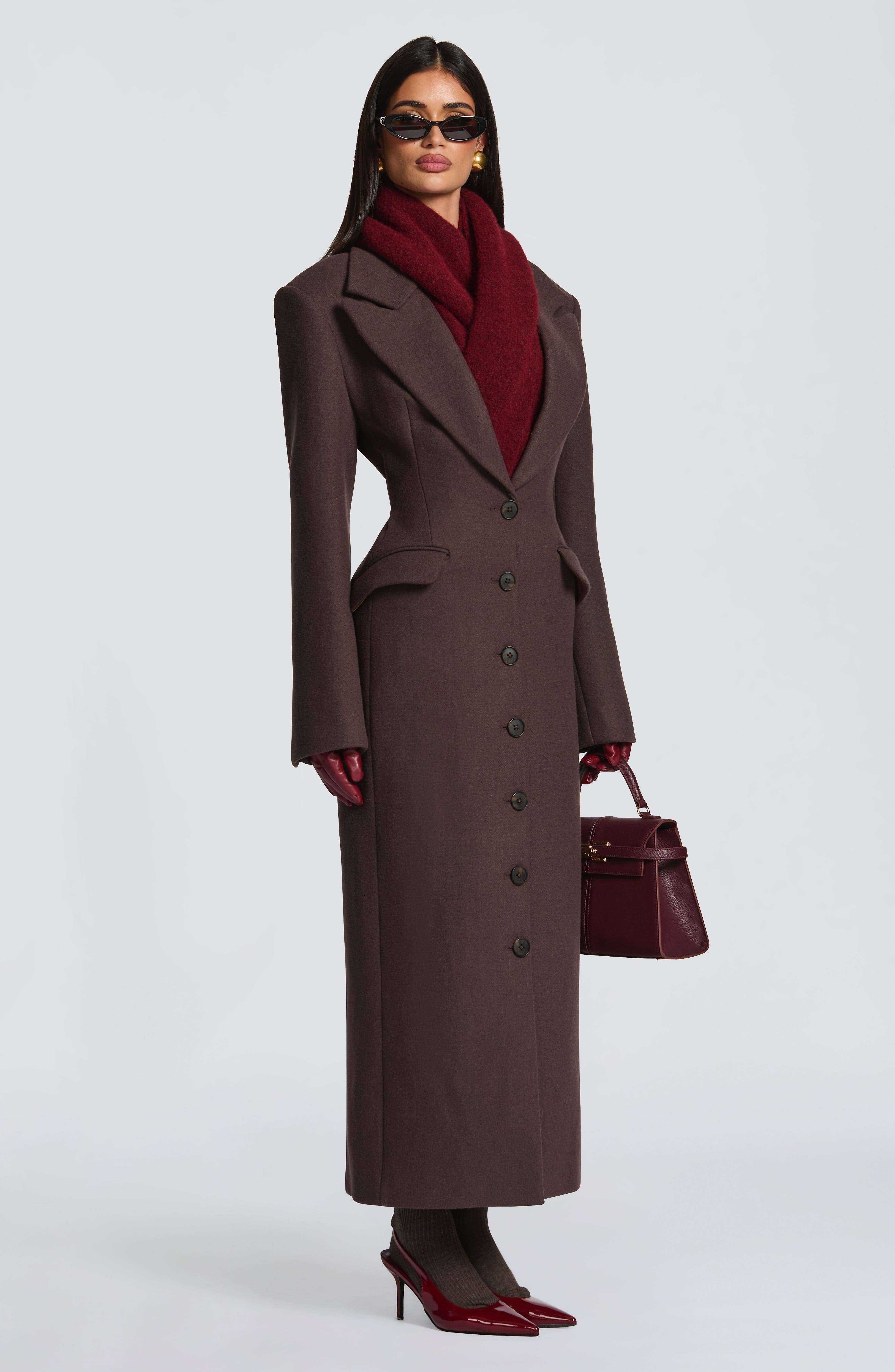 Jeanie Scarf - Burgundy - Image 5