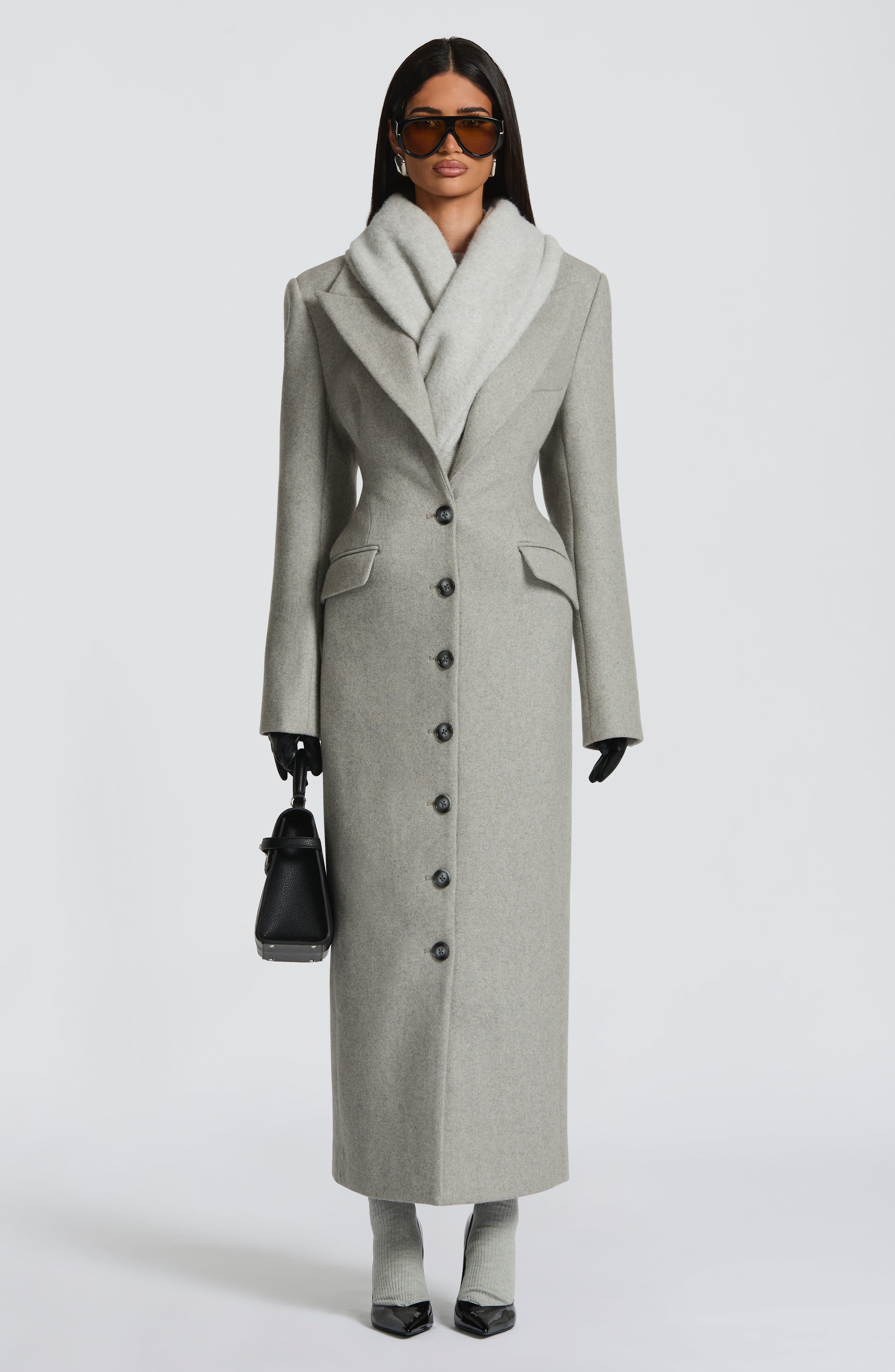 Jeanie Scarf - Light Grey - Image 3