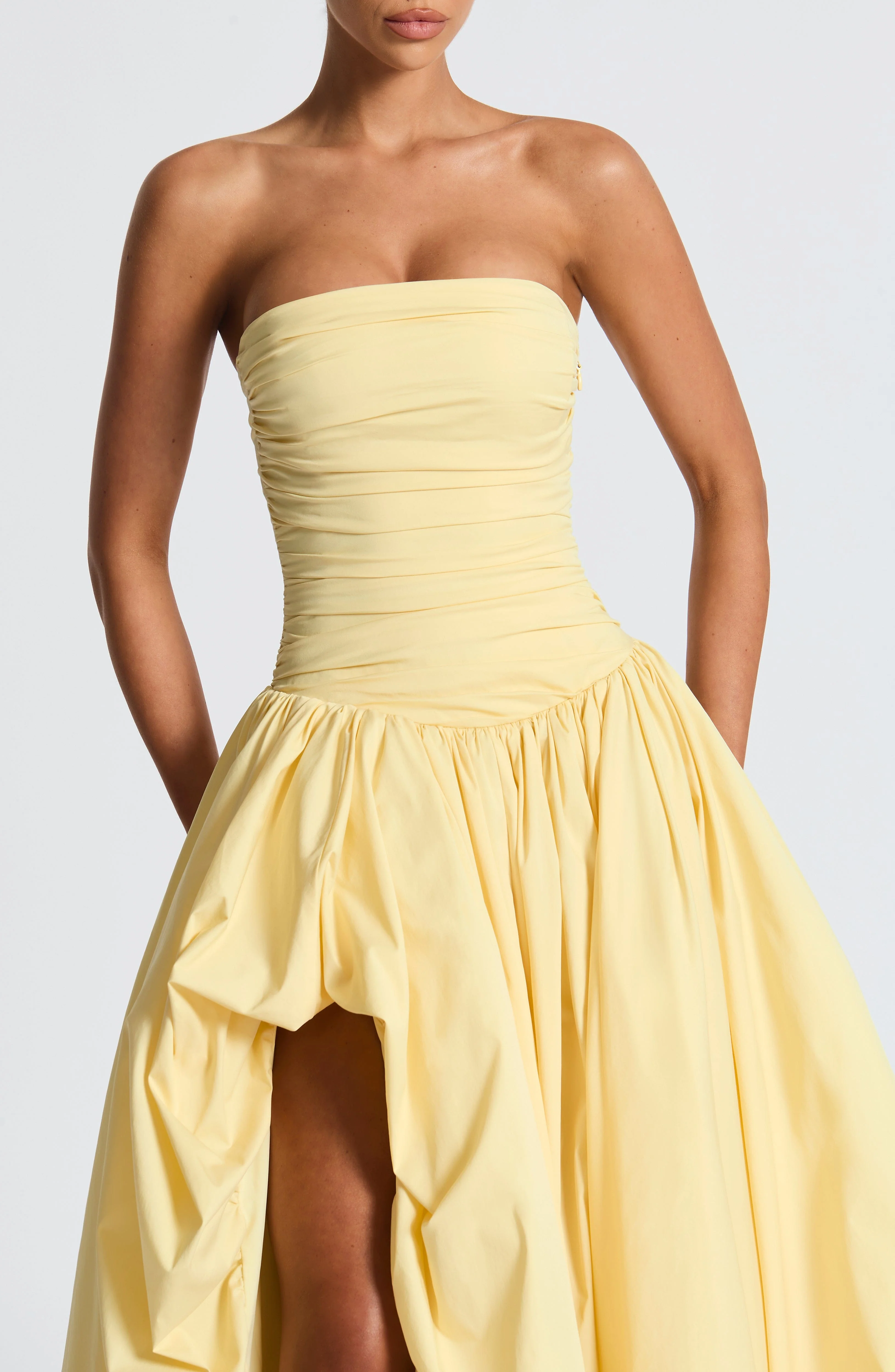 Jillian Maxi Dress - Lemon - Image 8