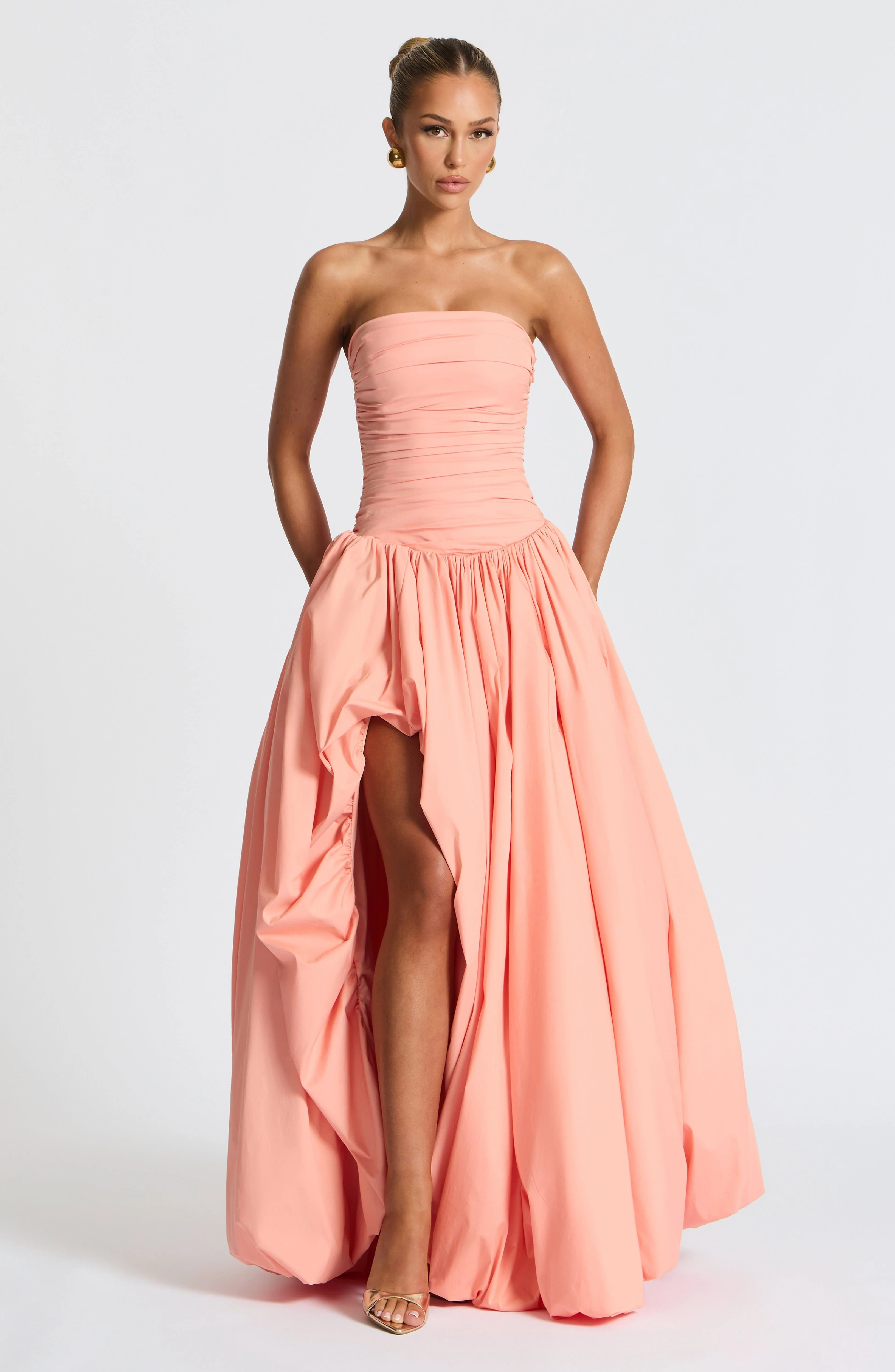 Jillian Maxi Dress - Peach - Image 8