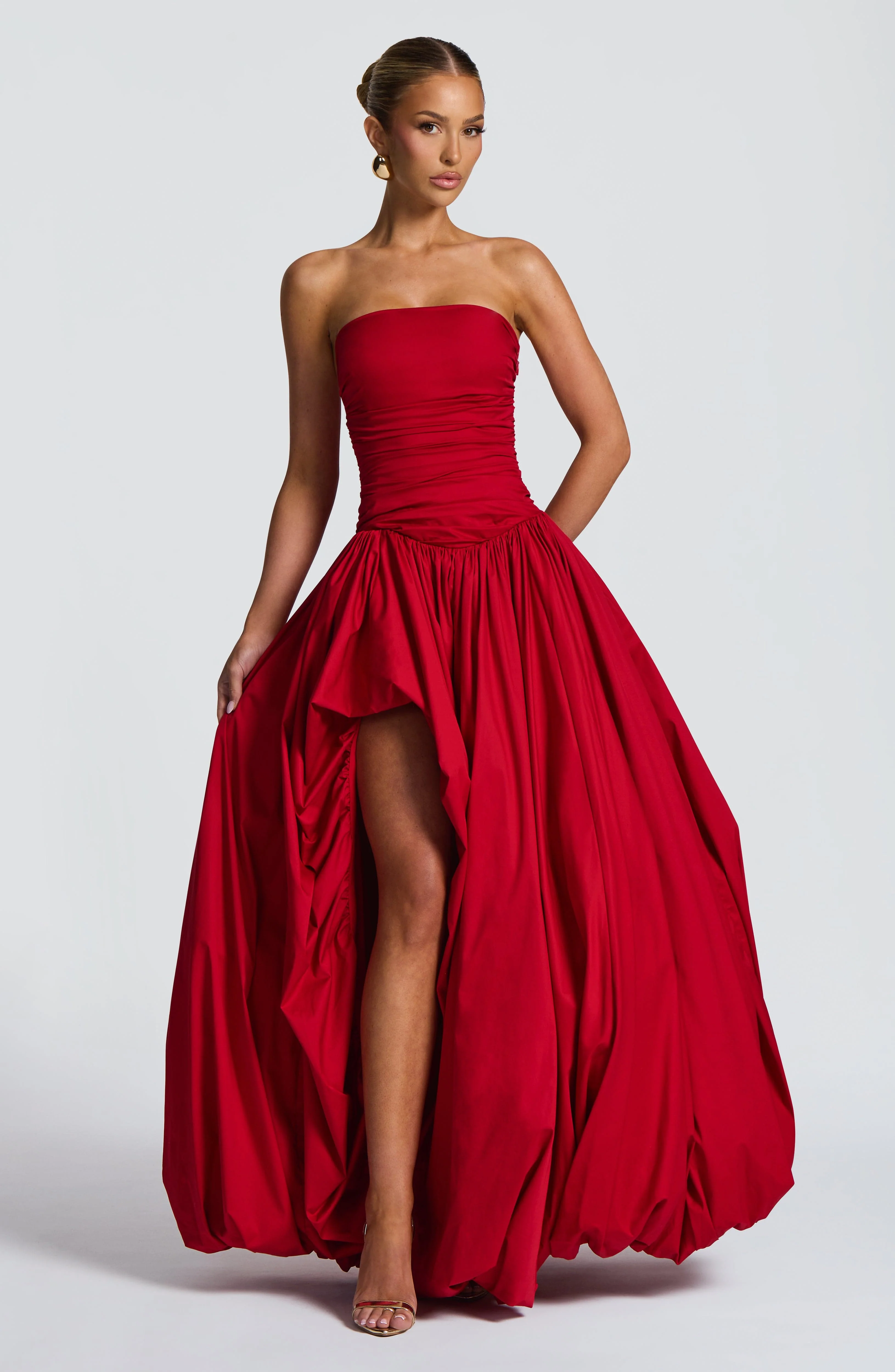 Jillian Maxi Dress - Red - Image 2