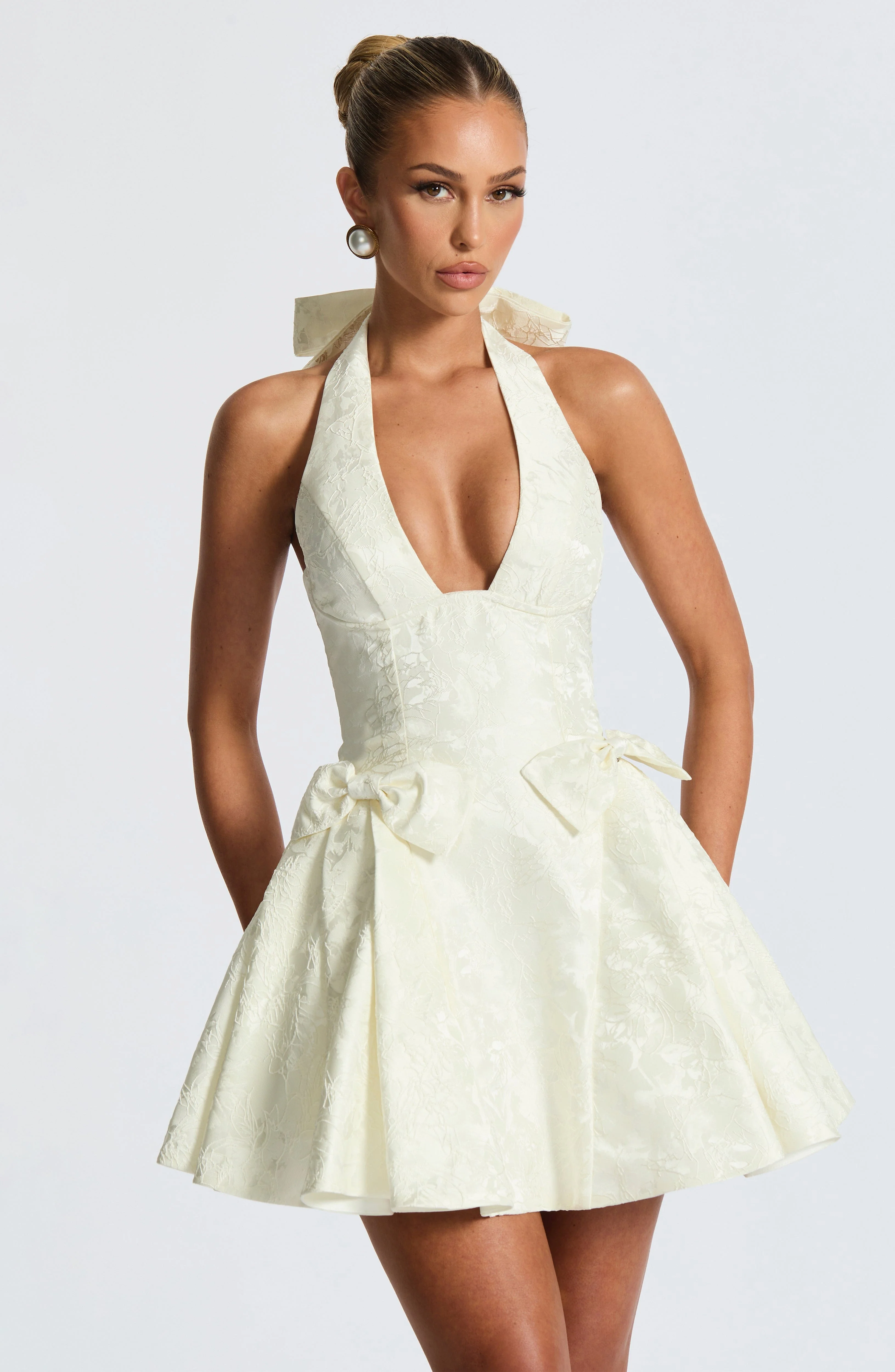 Jocelyn Mini Dress - Ivory - Image 5