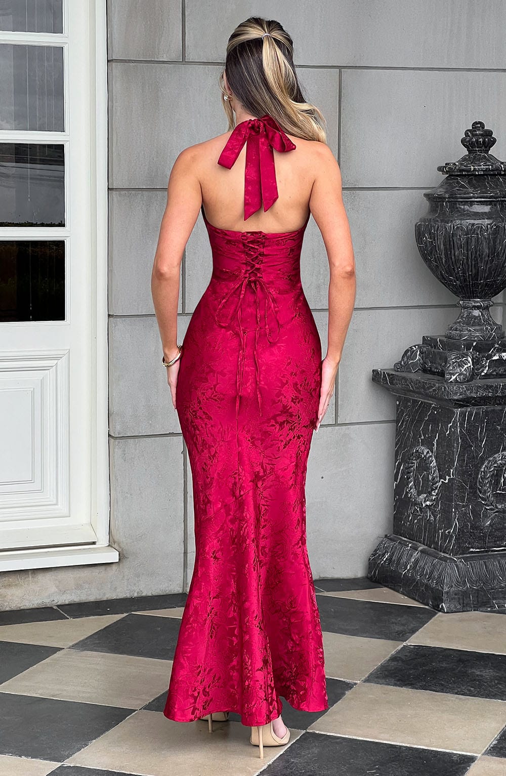 Josephine Maxi Dress - Red - Image 2