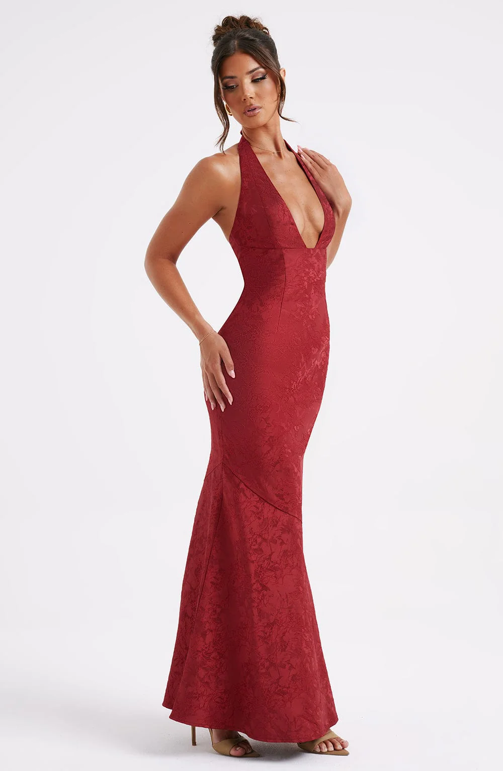 Josephine Maxi Dress - Red - Image 8