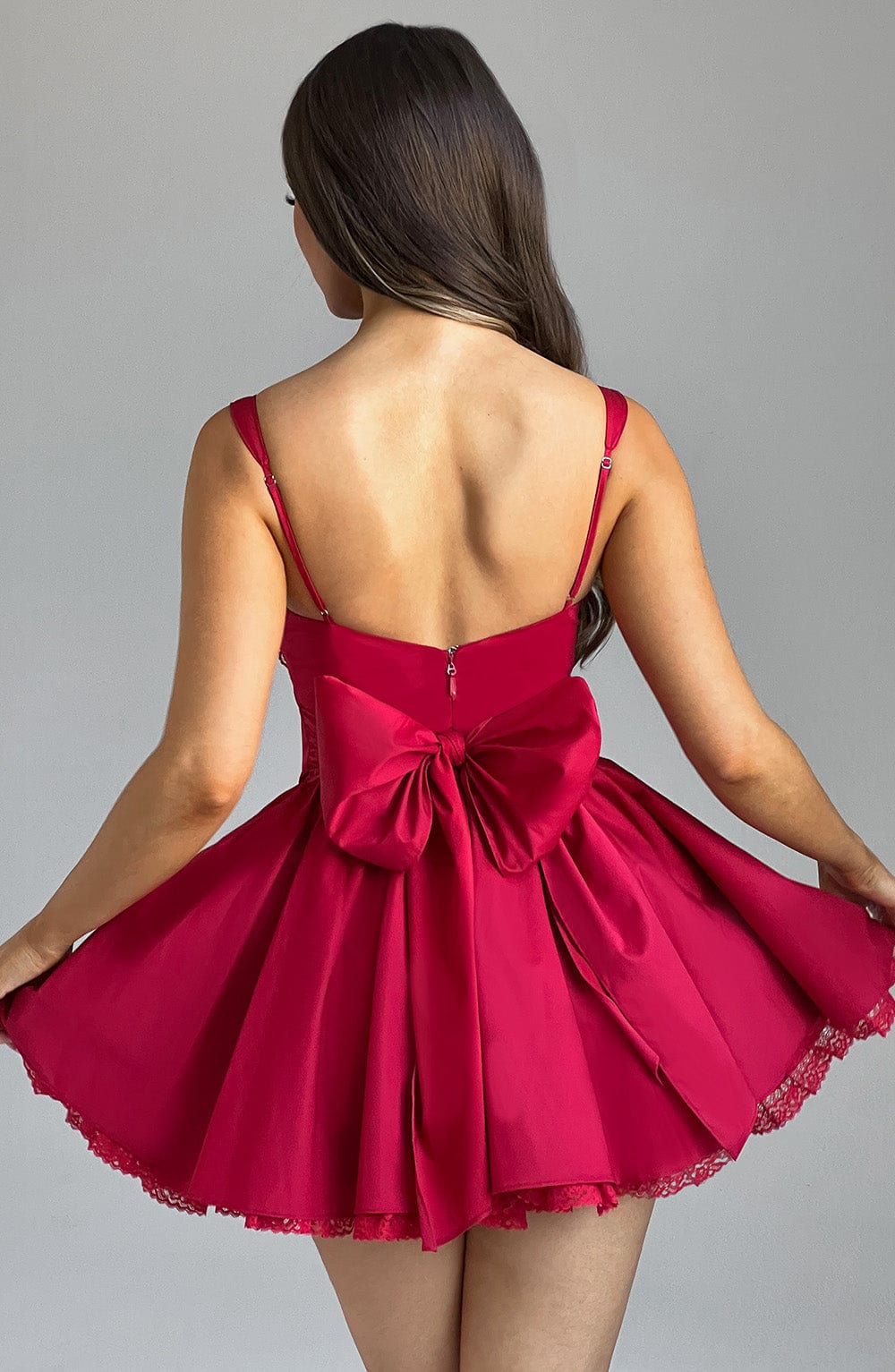 Josie Mini Dress - Red - Image 2