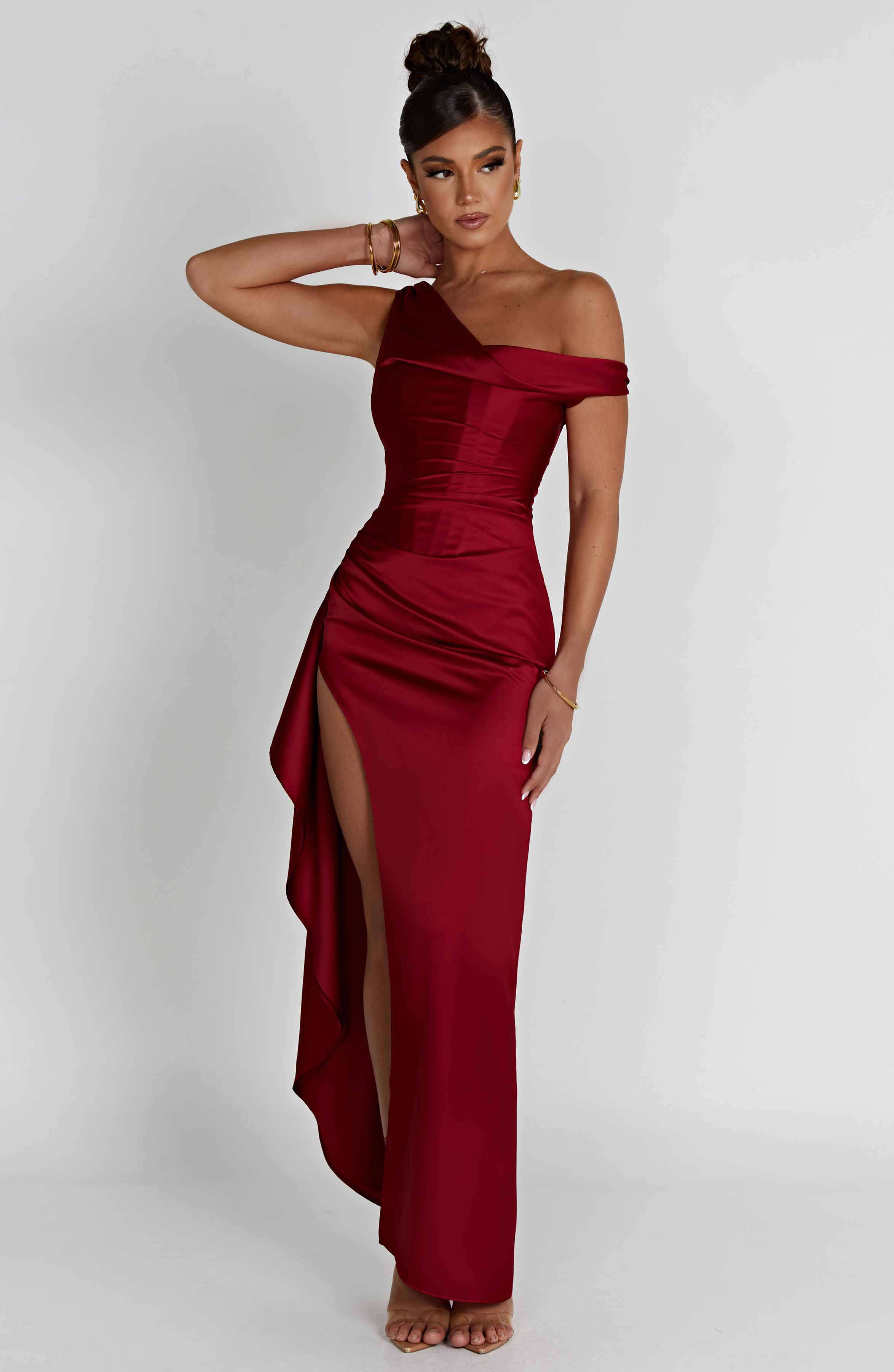 Juliene Maxi Dress - Wine - Image 9