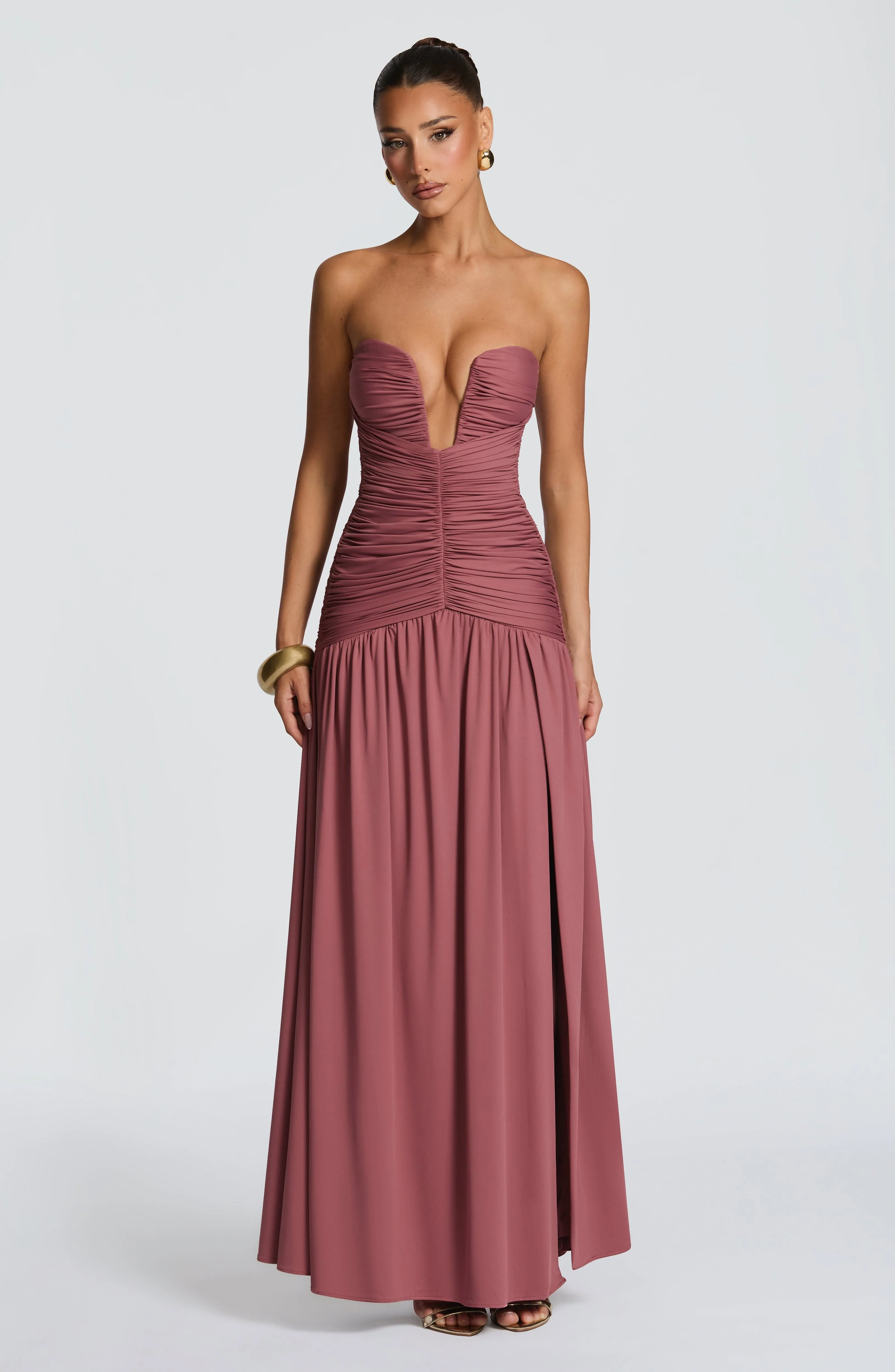 Junia Maxi Dress - Rose Brown - Image 4