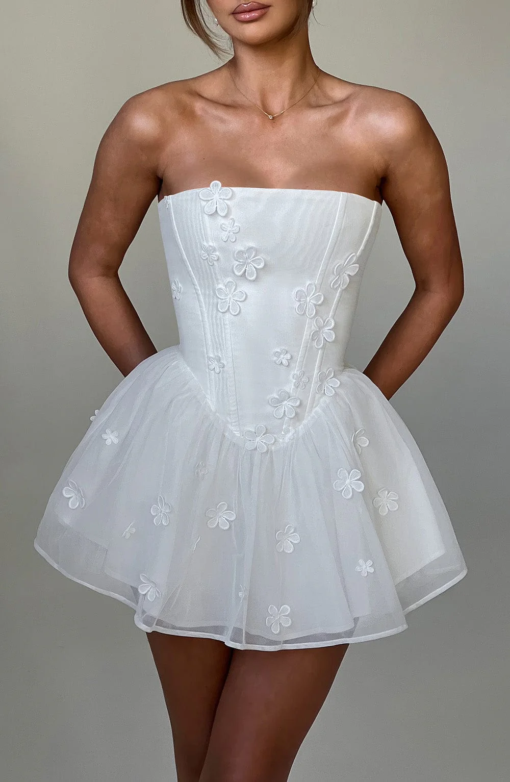Justina Playsuit - Ivory - Image 3