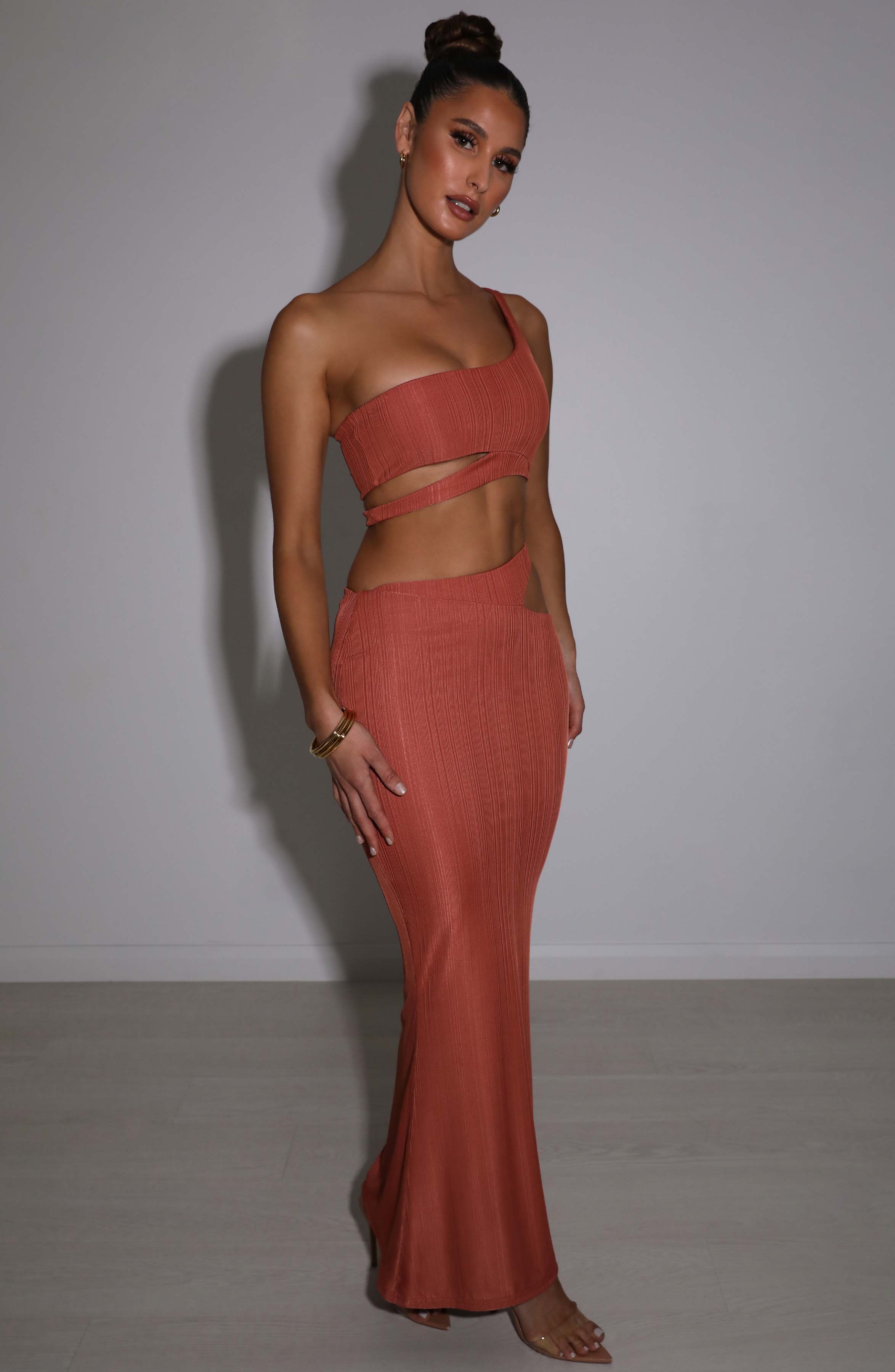Kaela Maxi Skirt - Rust - Image 5