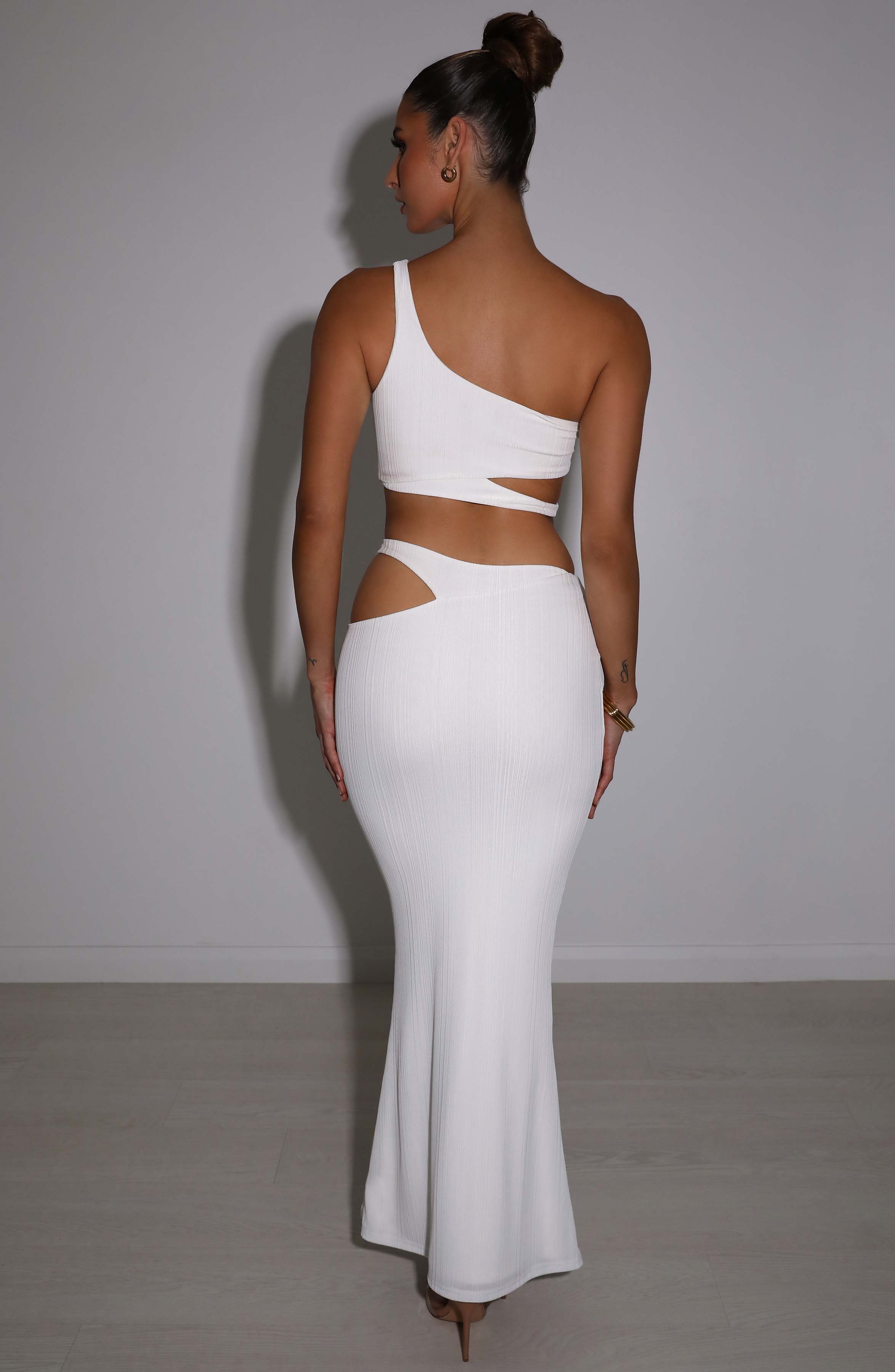 Kaela Maxi Skirt - White - Image 4
