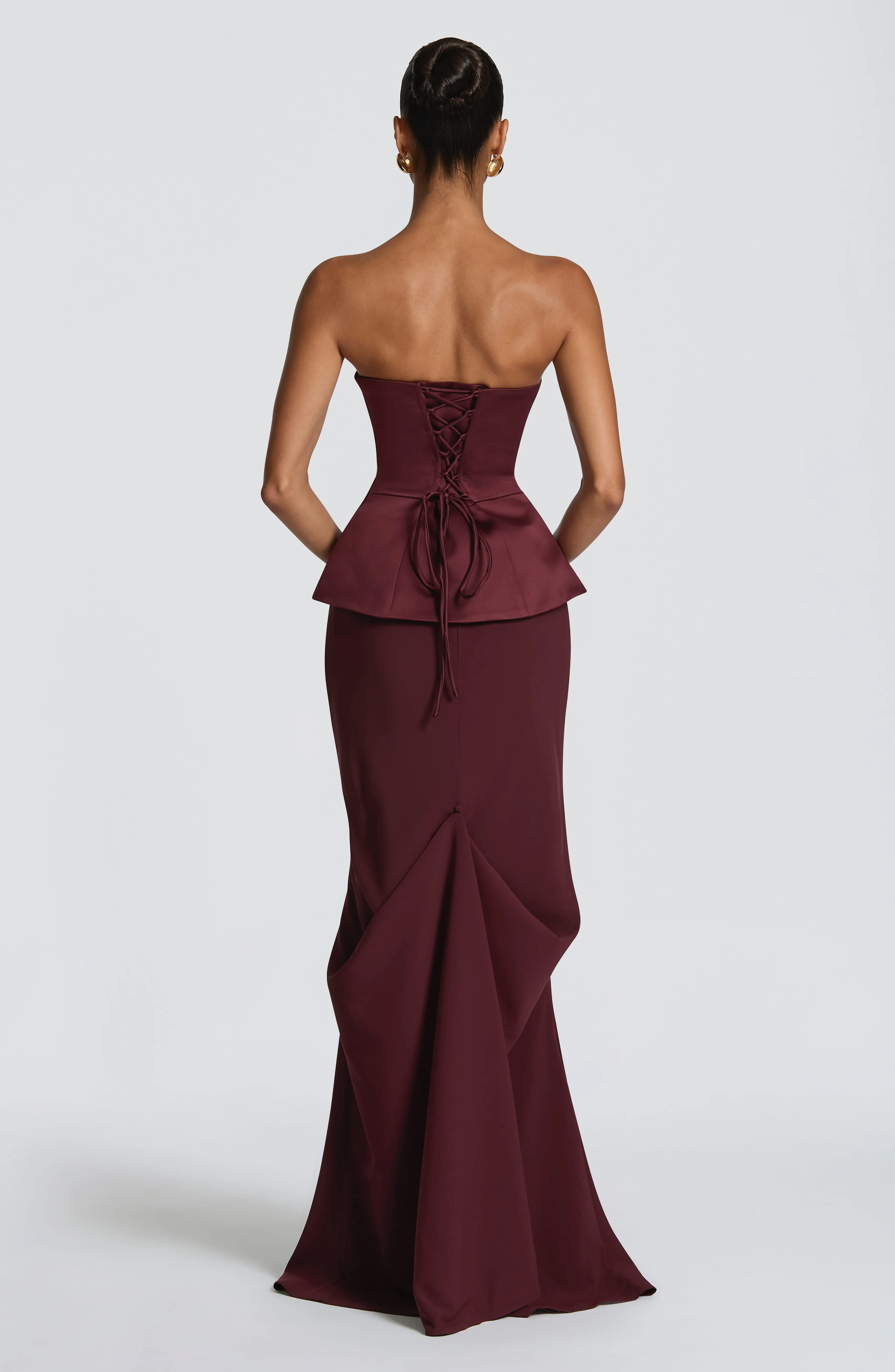 Kaia Maxi Skirt - Cherry Lacquer - Image 5