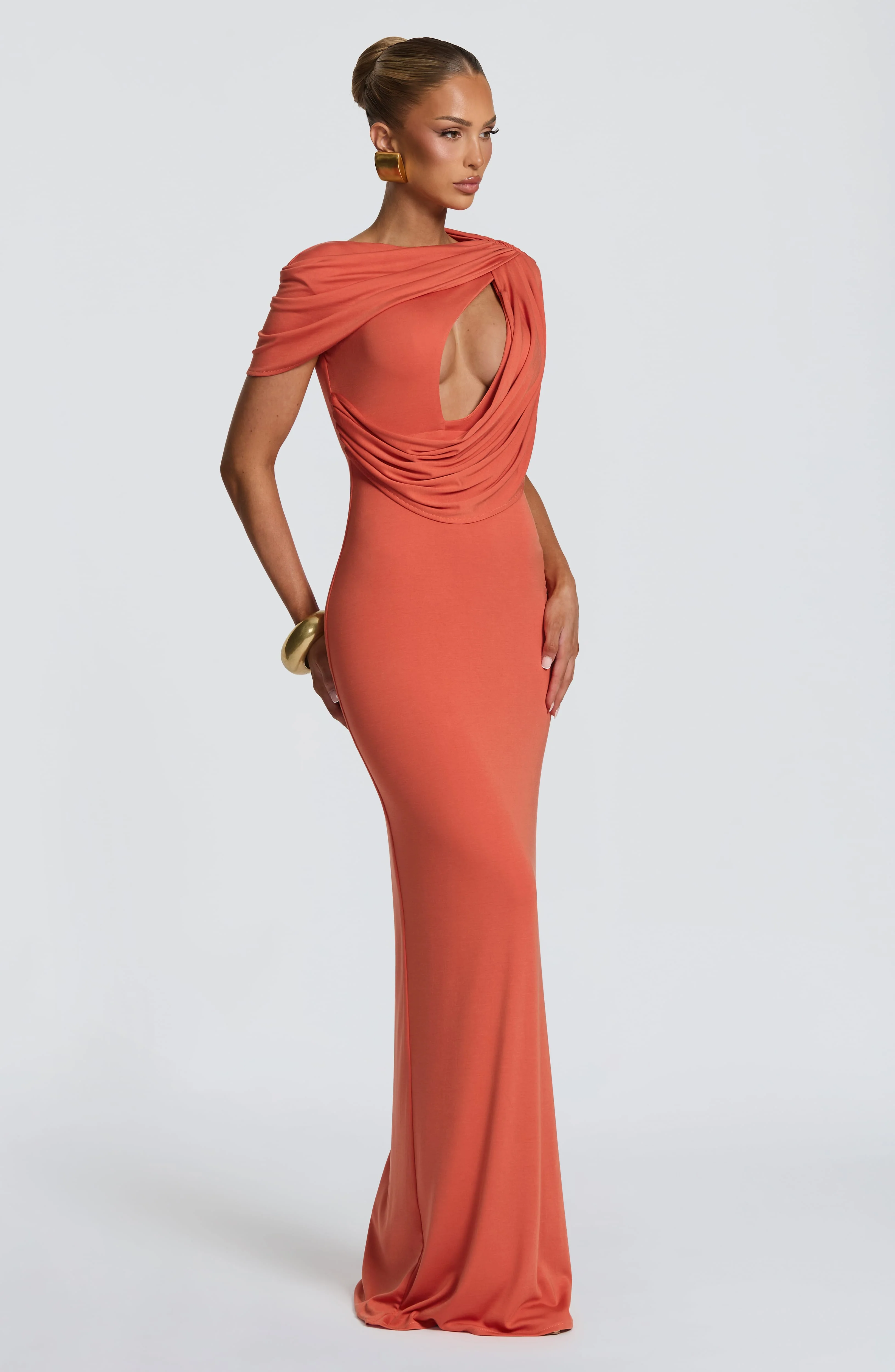 Kalina Maxi Dress - Burnt Orange - Image 3