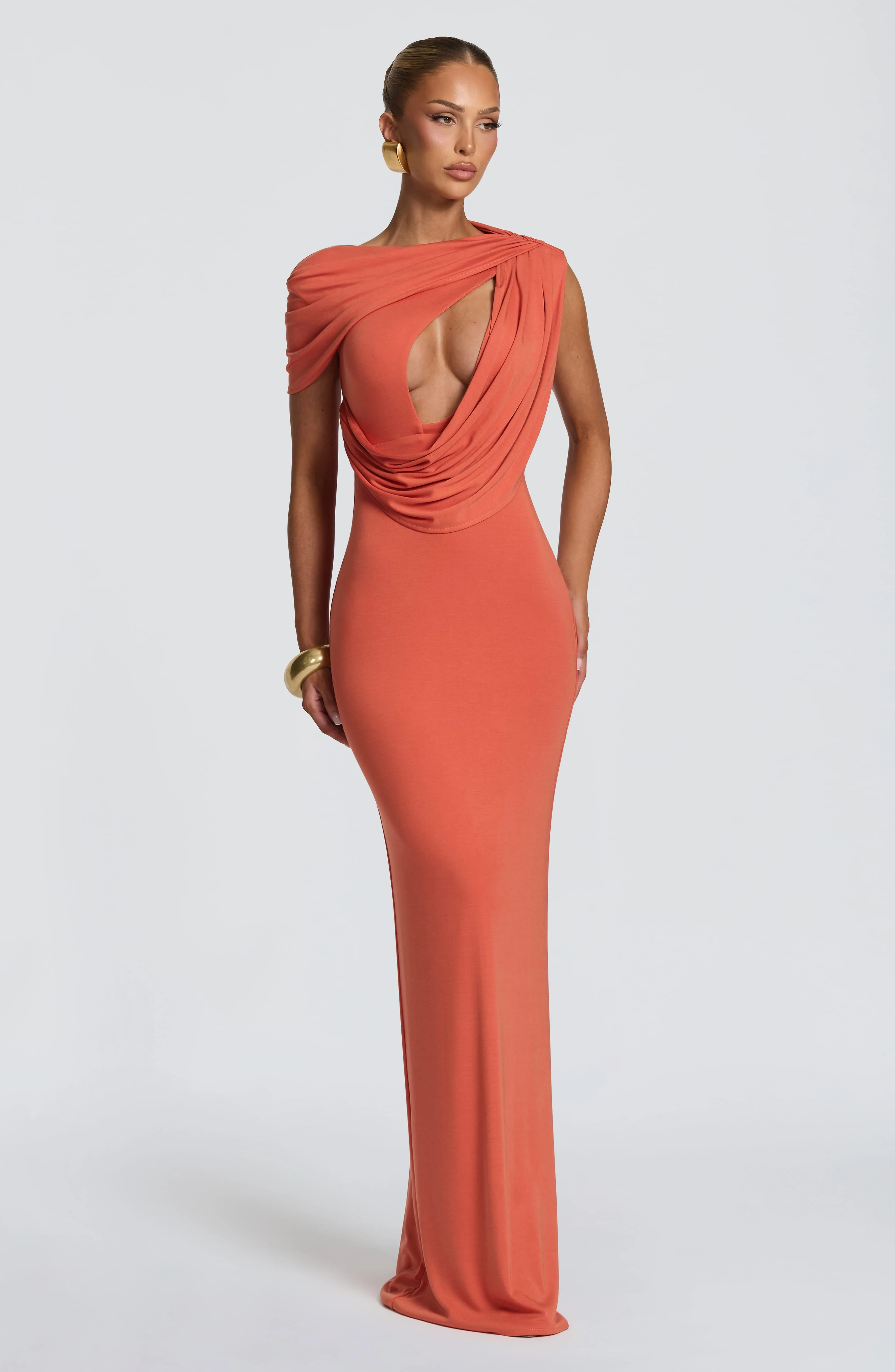 Kalina Maxi Dress - Burnt Orange - Image 7