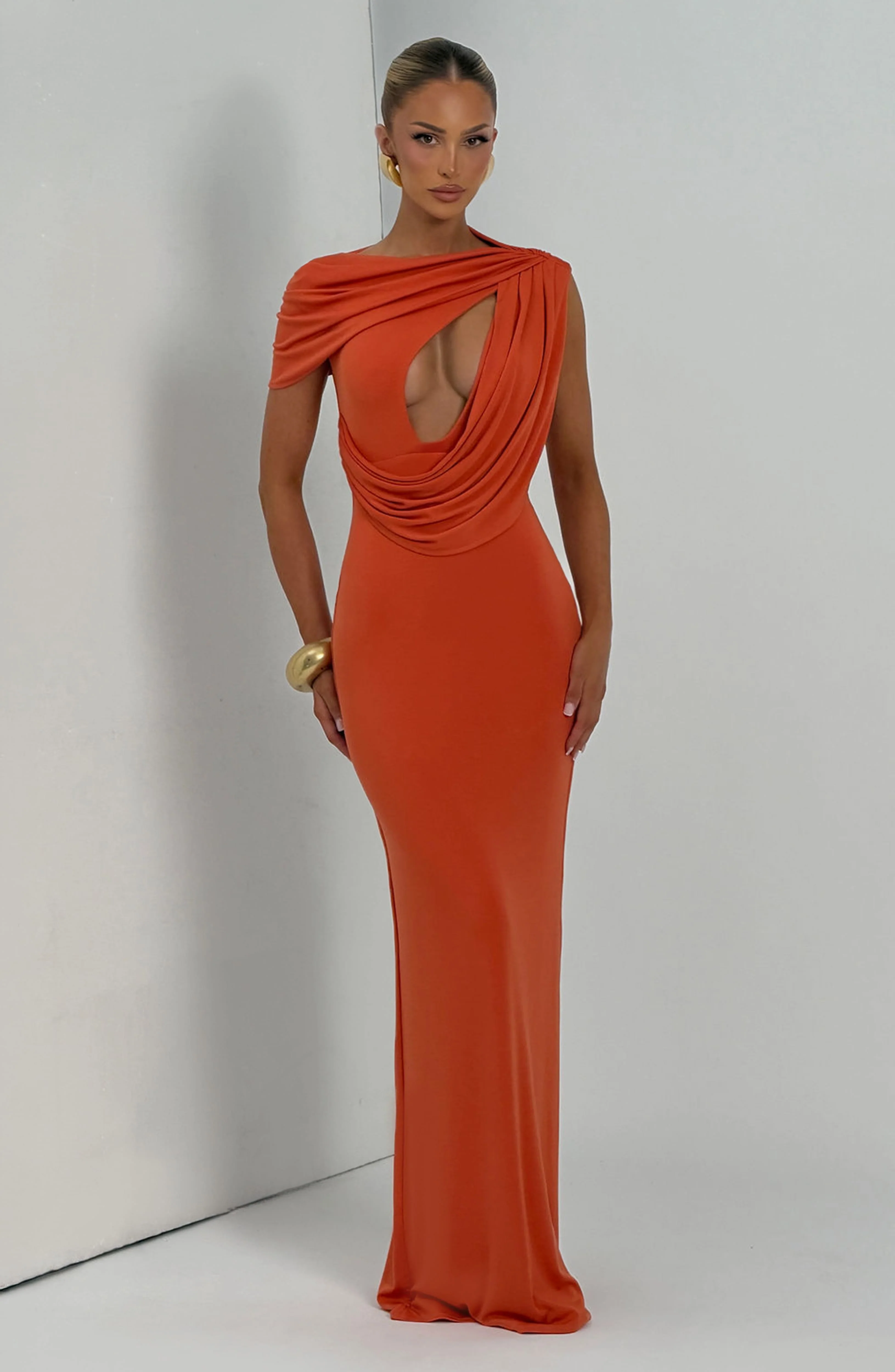 Kalina Maxi Dress - Burnt Orange - Image 8