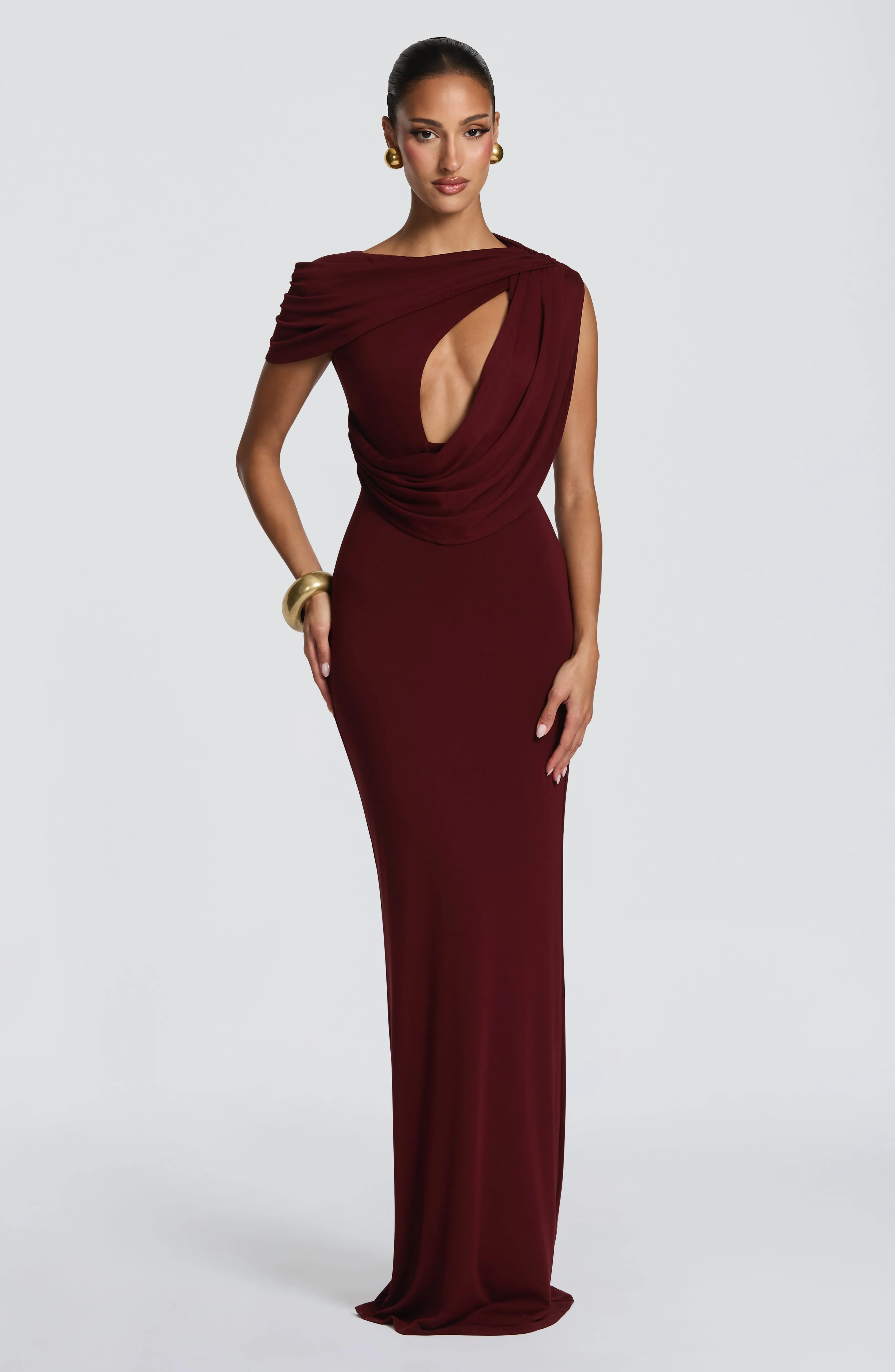 Kalina Maxi Dress - Cherry Lacquer - Image 5