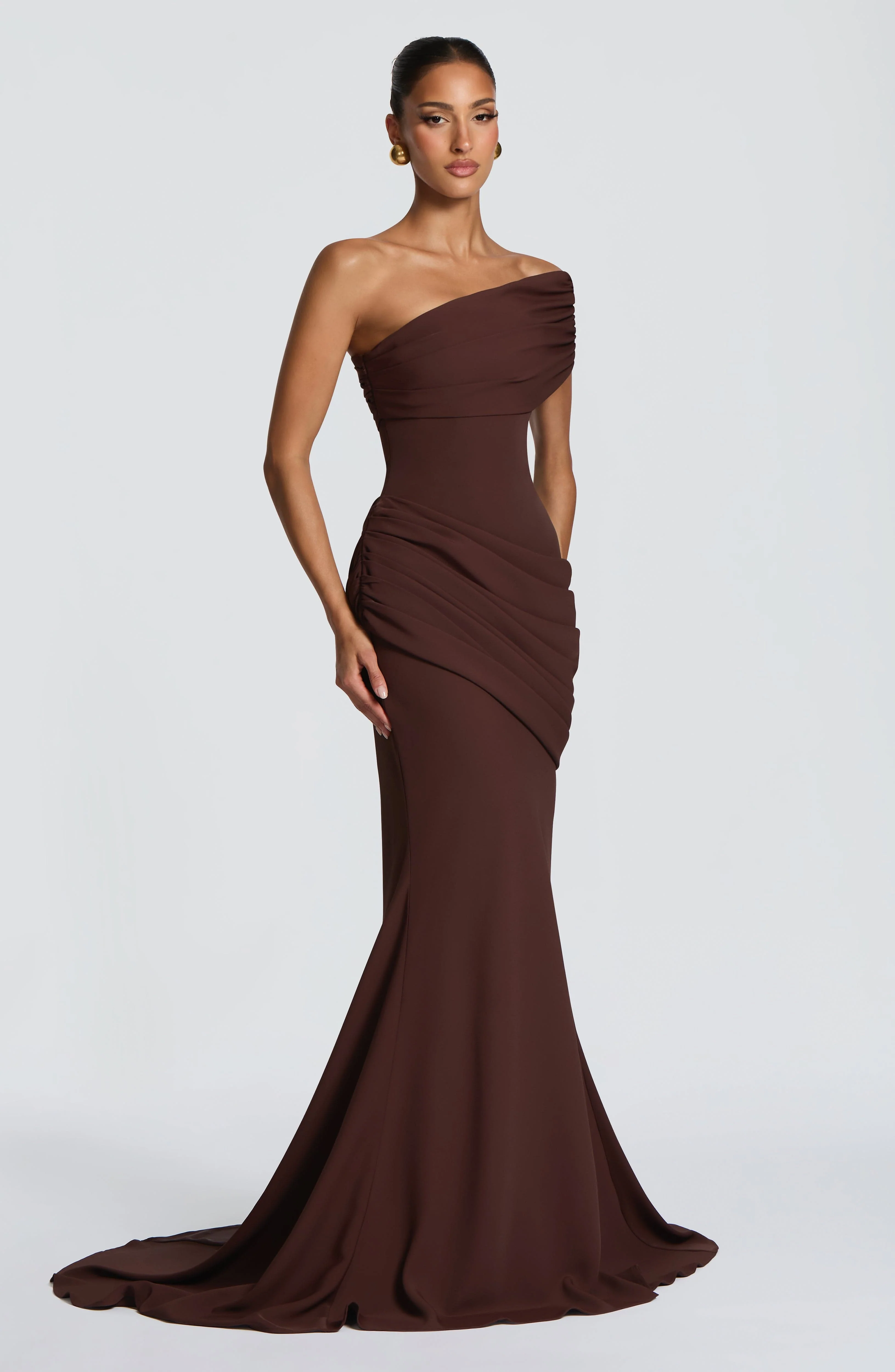 Kasia Gown - Plum Brown - Image 3