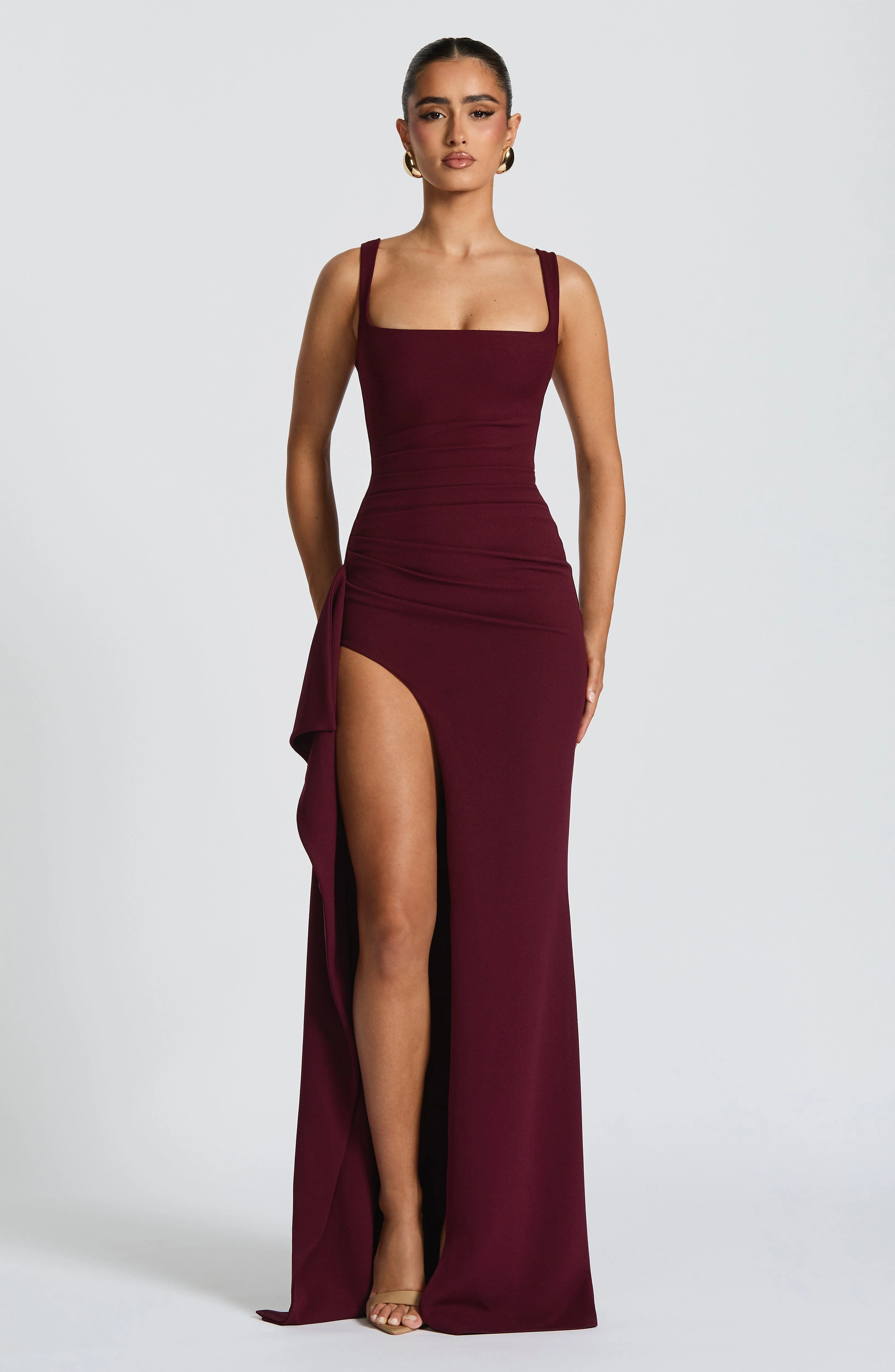 Katana Maxi Dress - Cherry Lacquer - Image 4