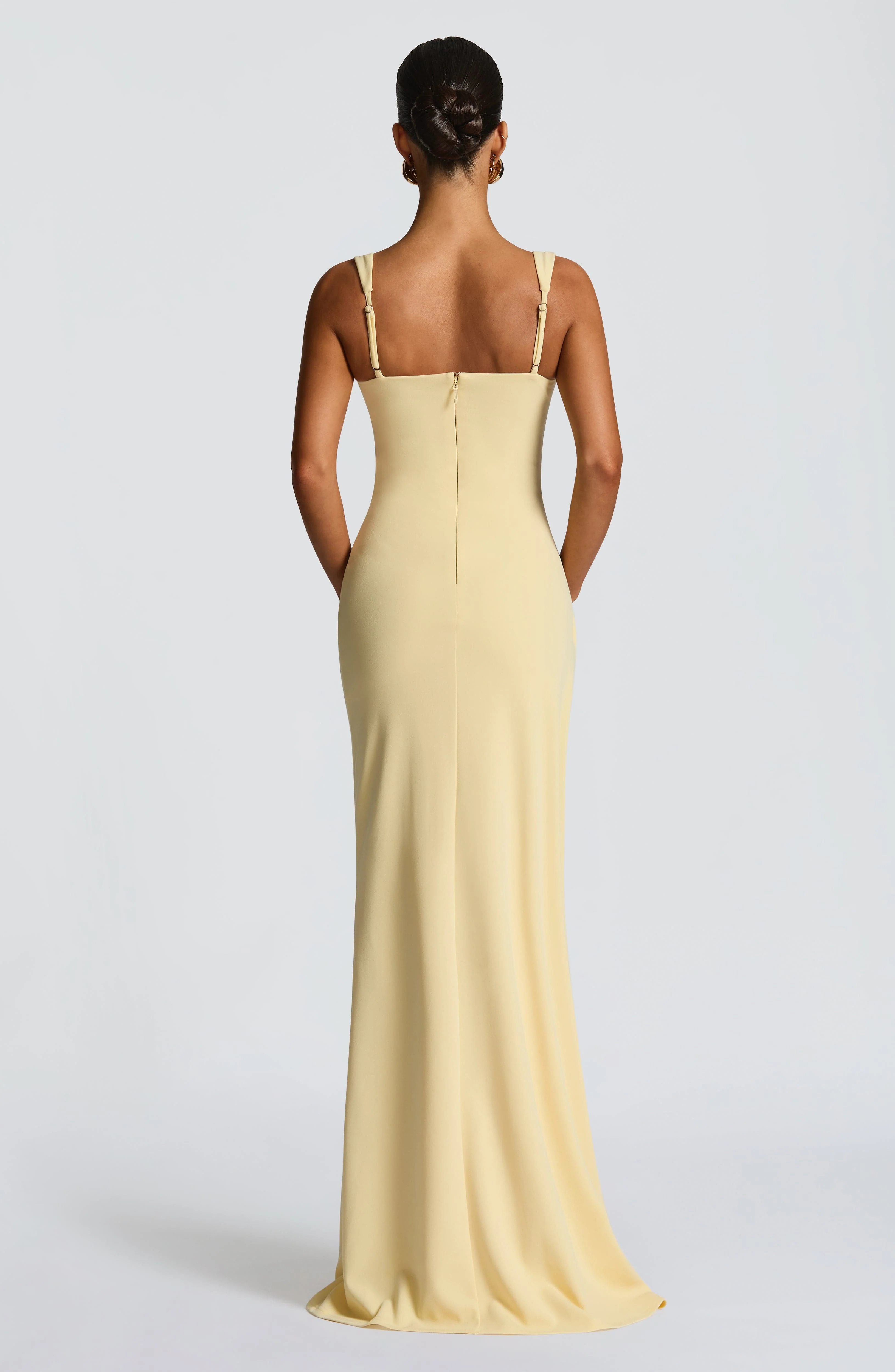 Katana Maxi Dress - Lemon - Image 3