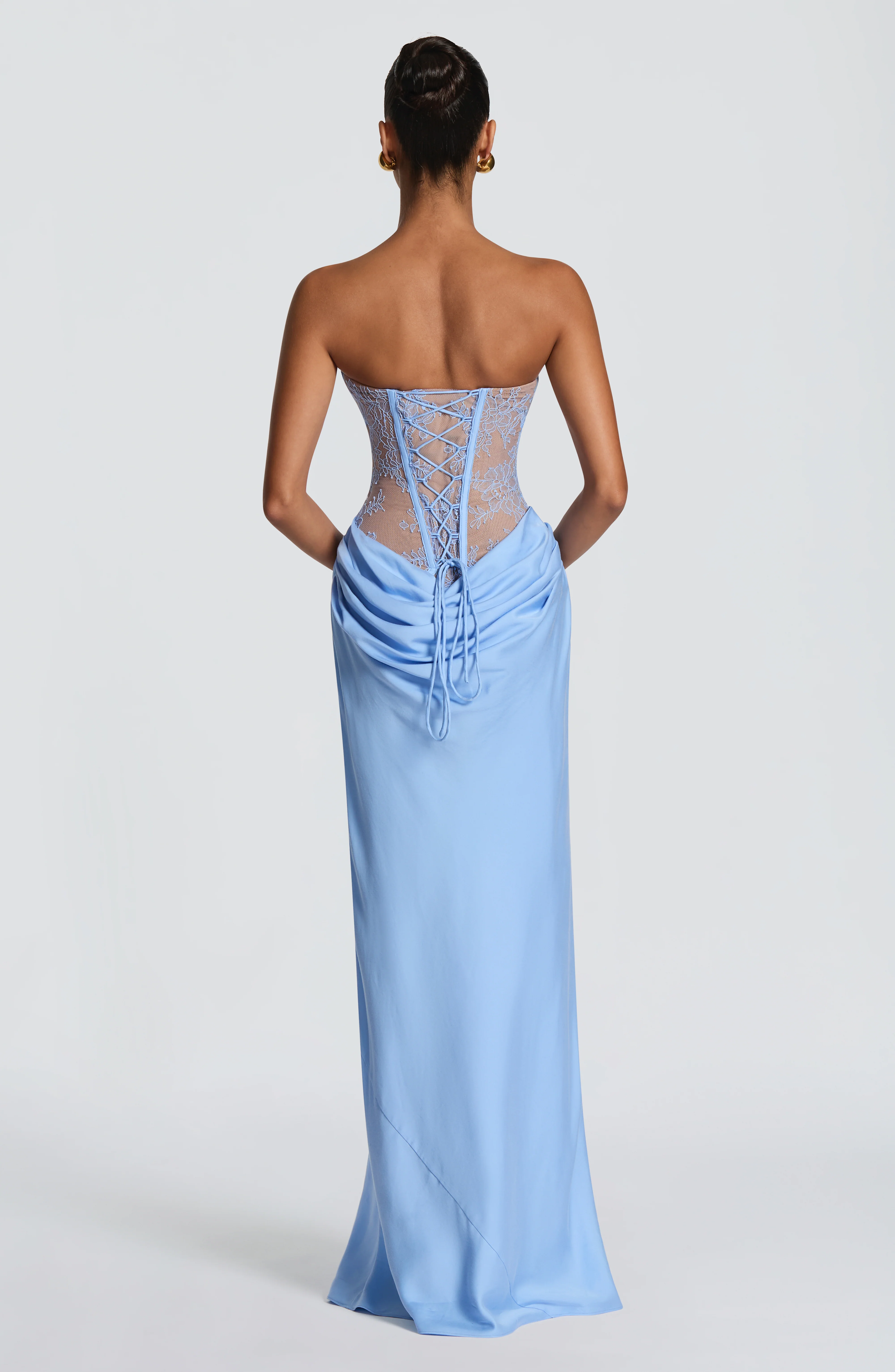 Kathleen Maxi Dress - Powder Blue - Image 3