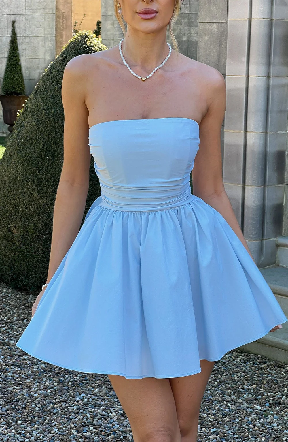 Katrina Mini Dress - Blue - Image 3