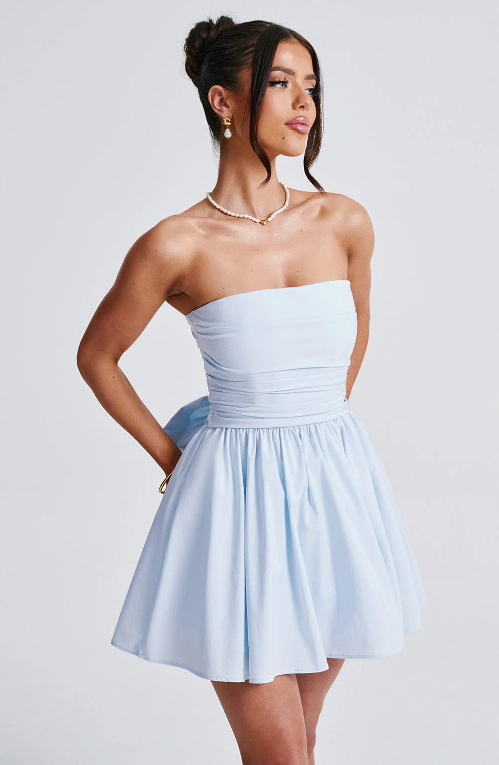 Katrina Mini Dress - Blue - Image 4