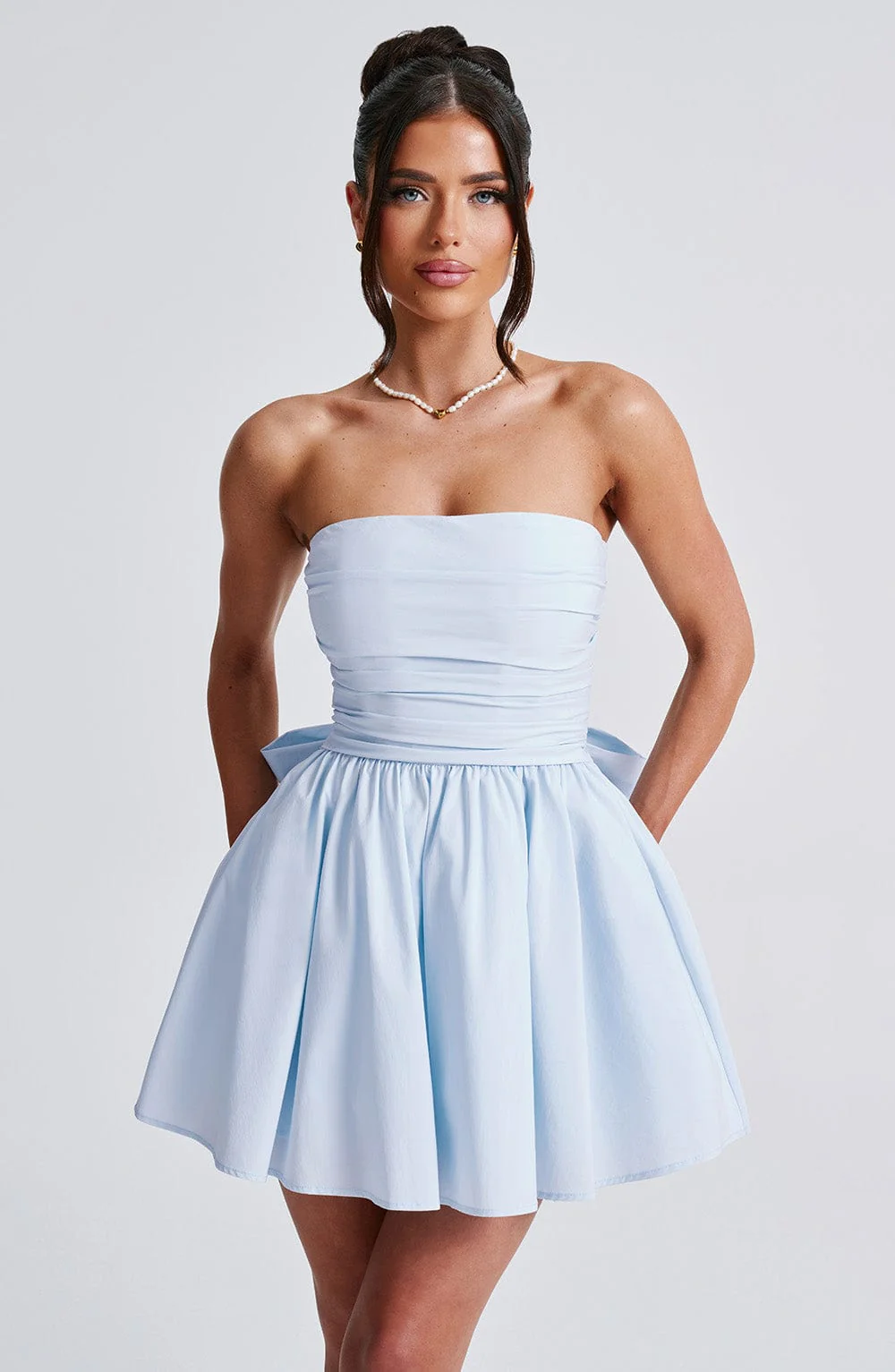Katrina Mini Dress - Blue - Image 7
