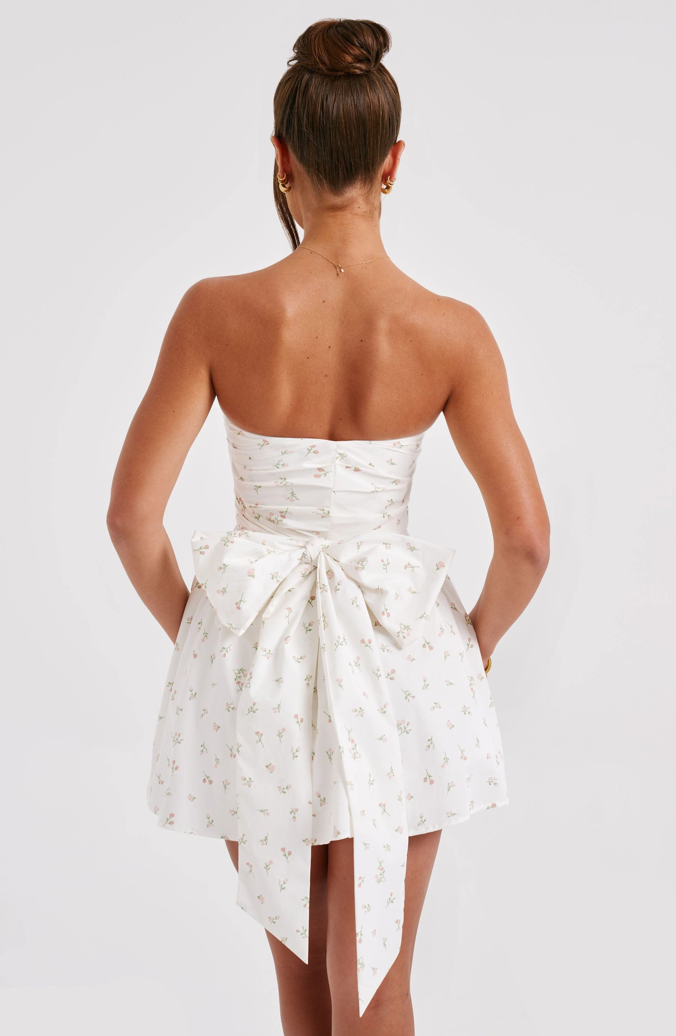 Katrina Mini Dress - Blush Floral Print - Image 4