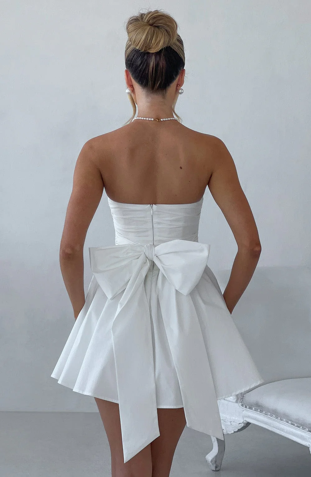 Katrina Mini Dress - Ivory - Image 2