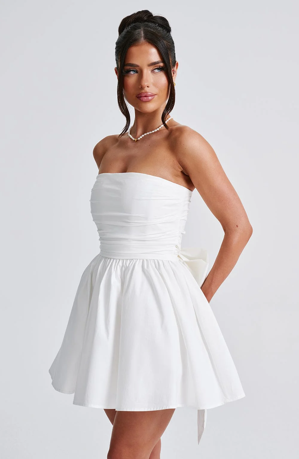 Katrina Mini Dress - Ivory - Image 4