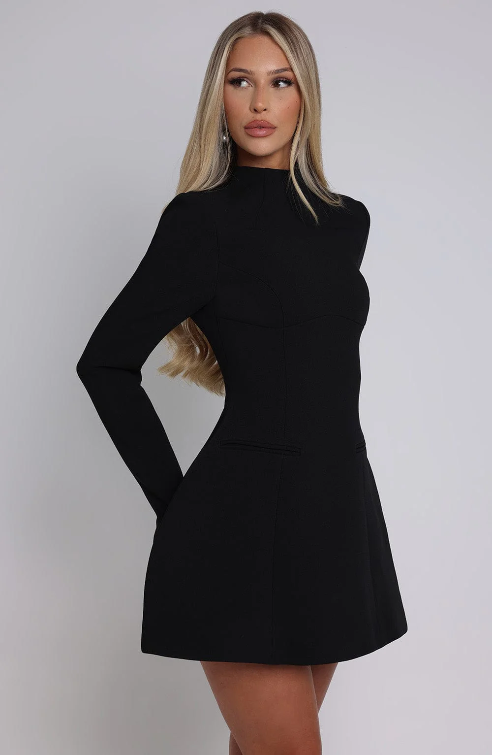 Kelly Mini Dress - Black - Image 10
