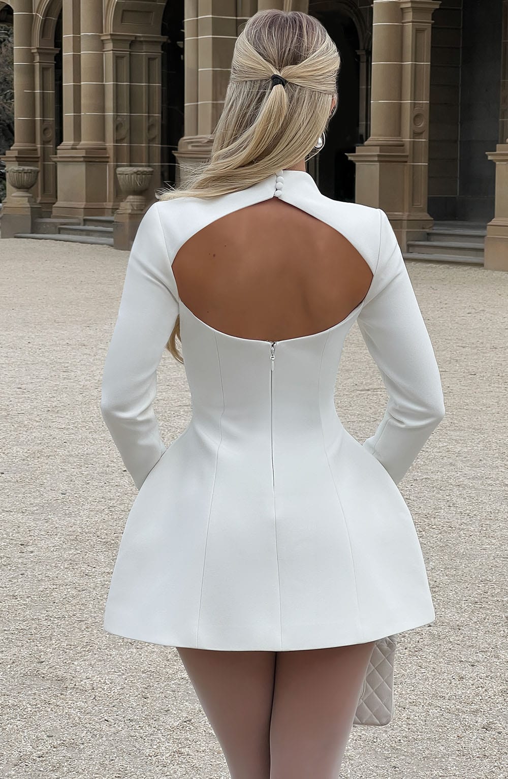 Kelly Mini Dress - Ivory - Image 2