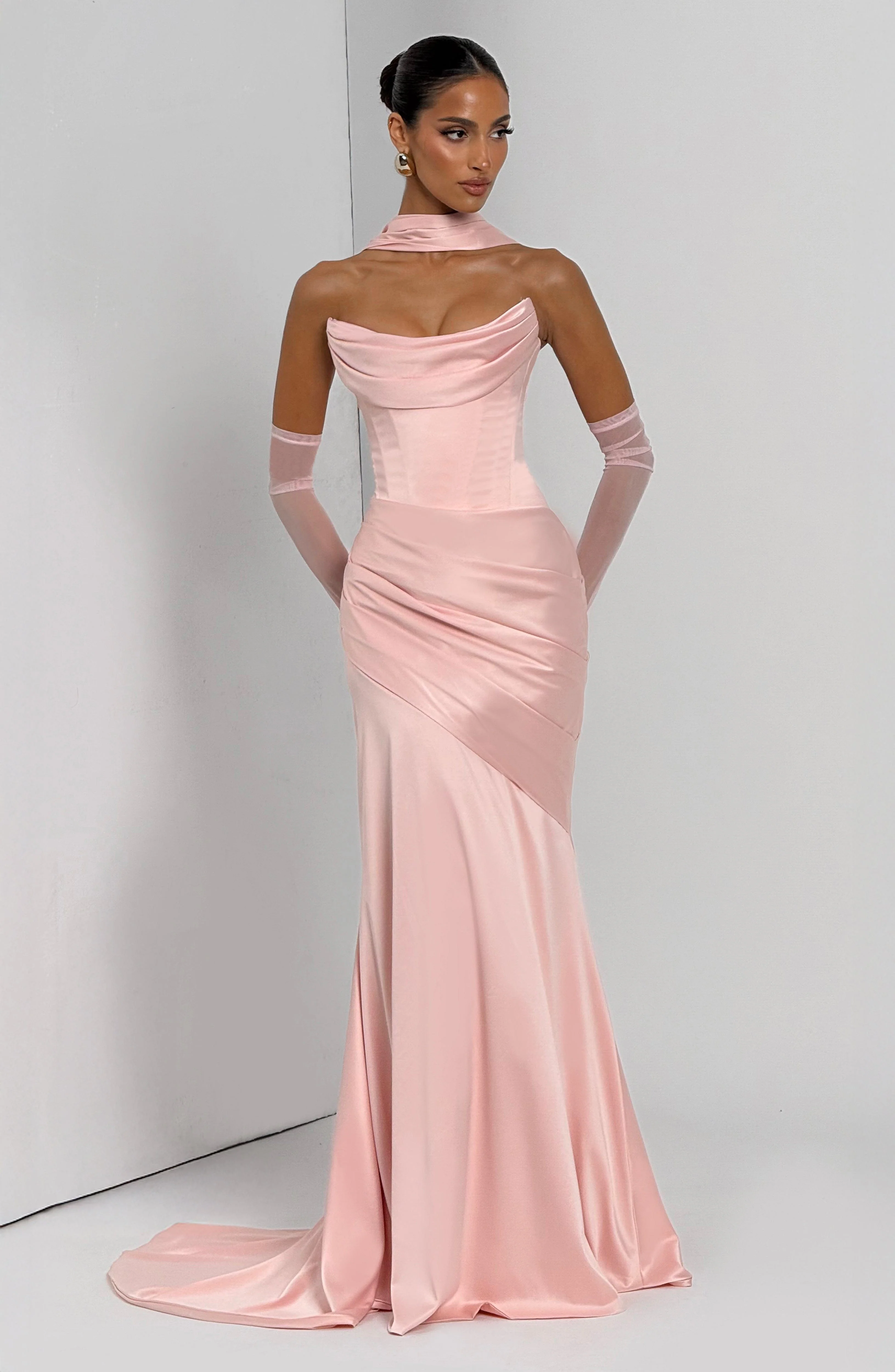Kensington Maxi Dress - Blush - Image 12
