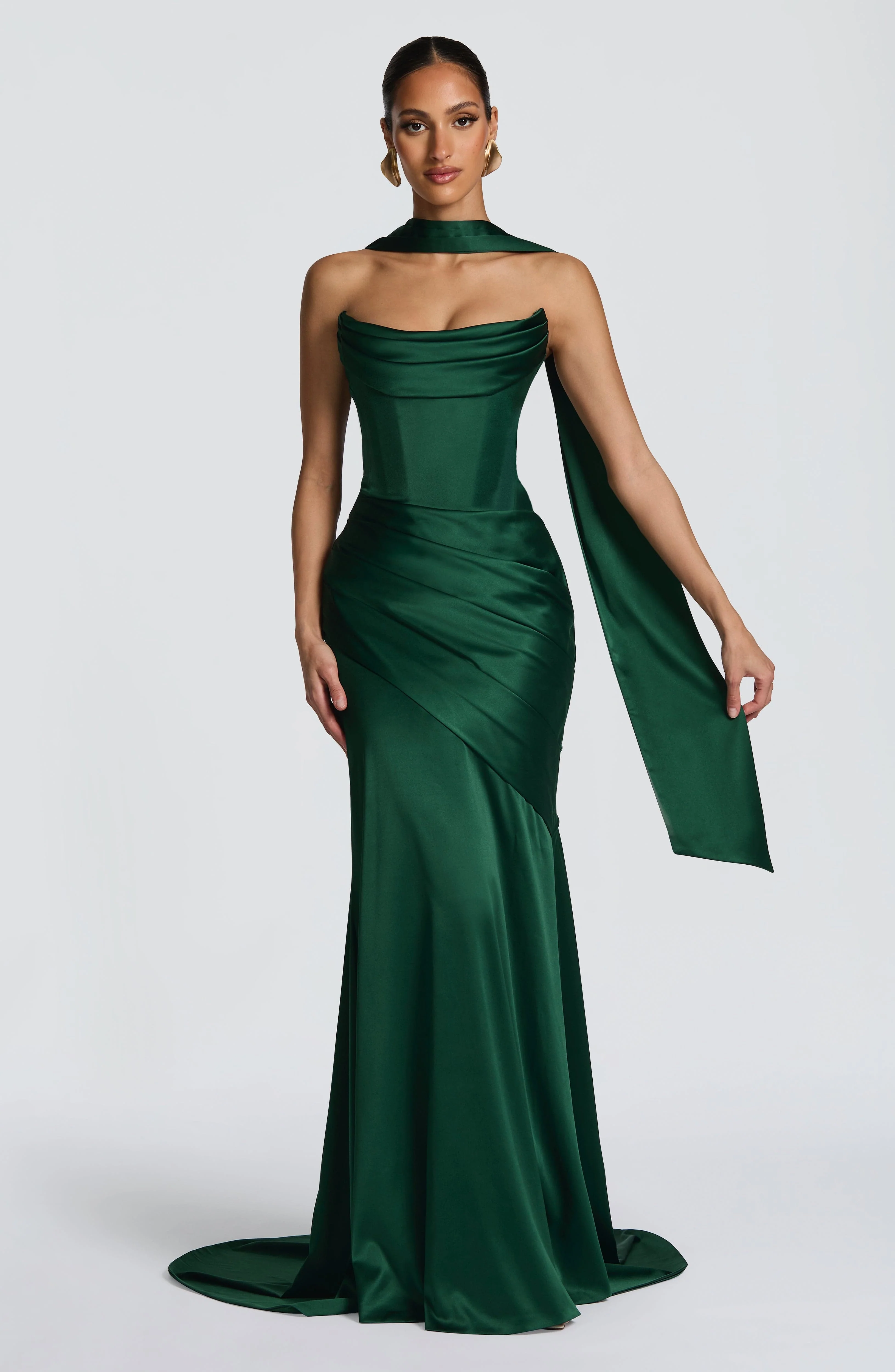 Kensington Maxi Dress - Emerald - Image 4