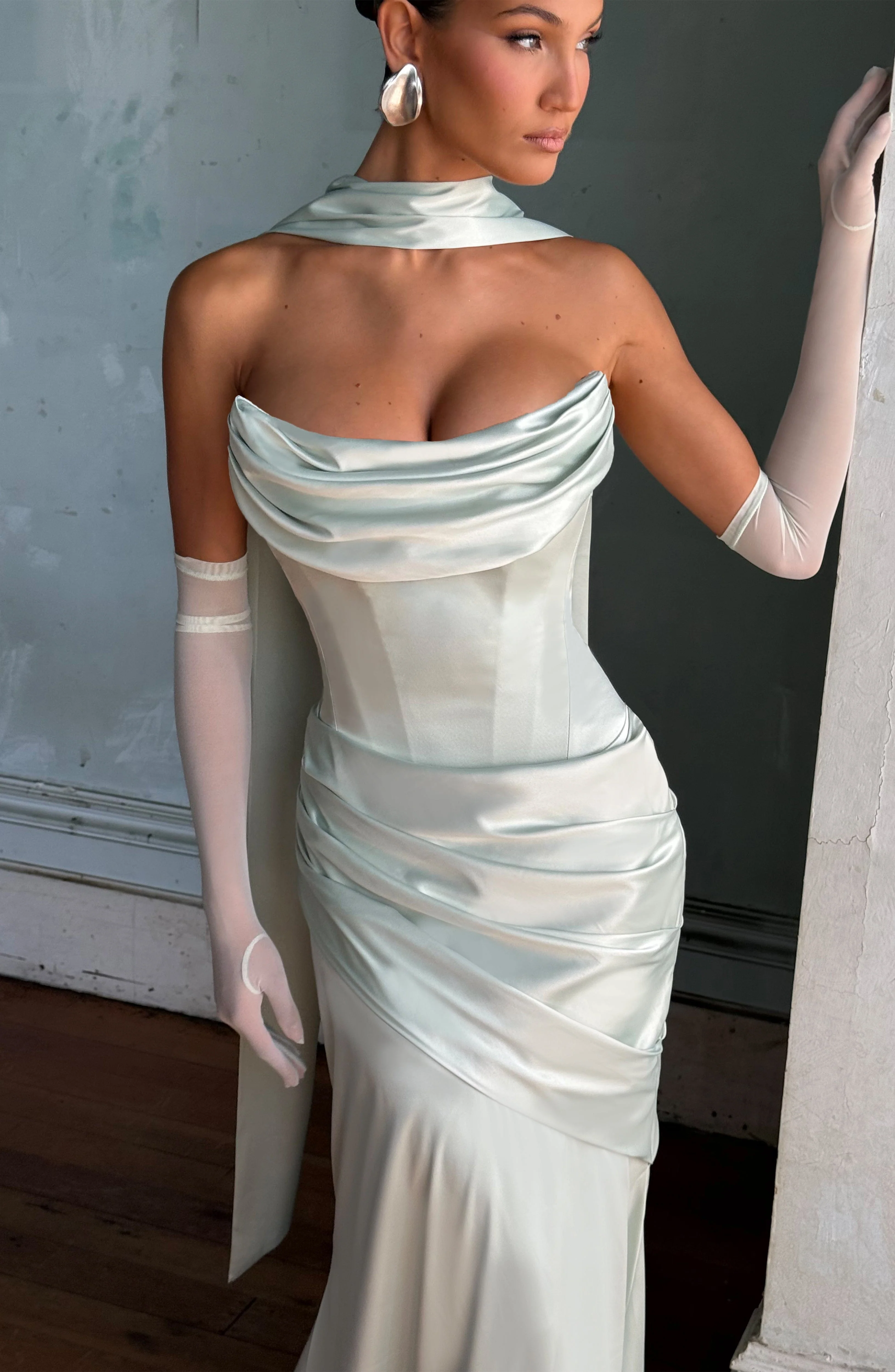 Kensington Maxi Dress - Mint - Image 3