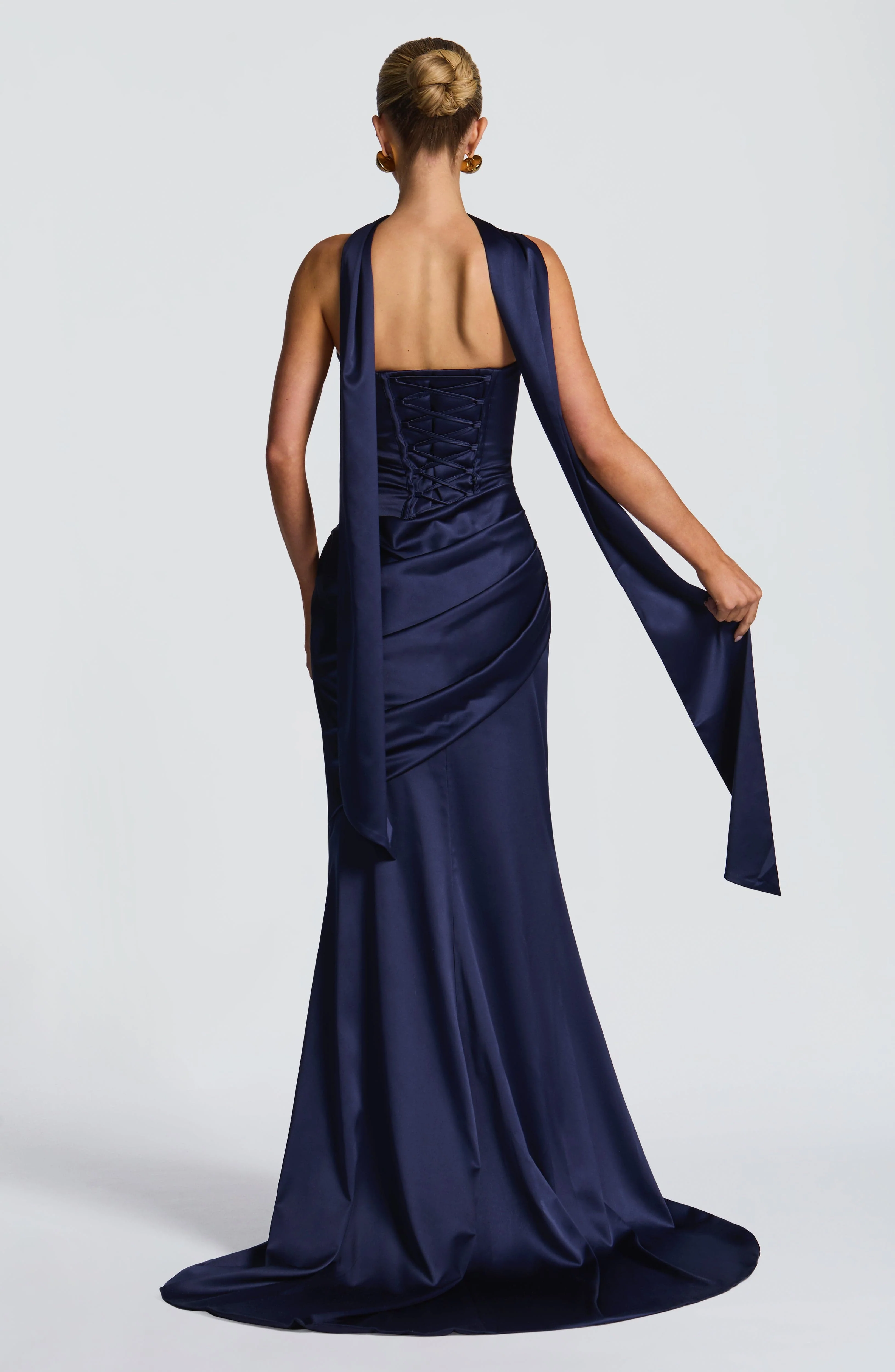 Kensington Maxi Dress - Navy - Image 7