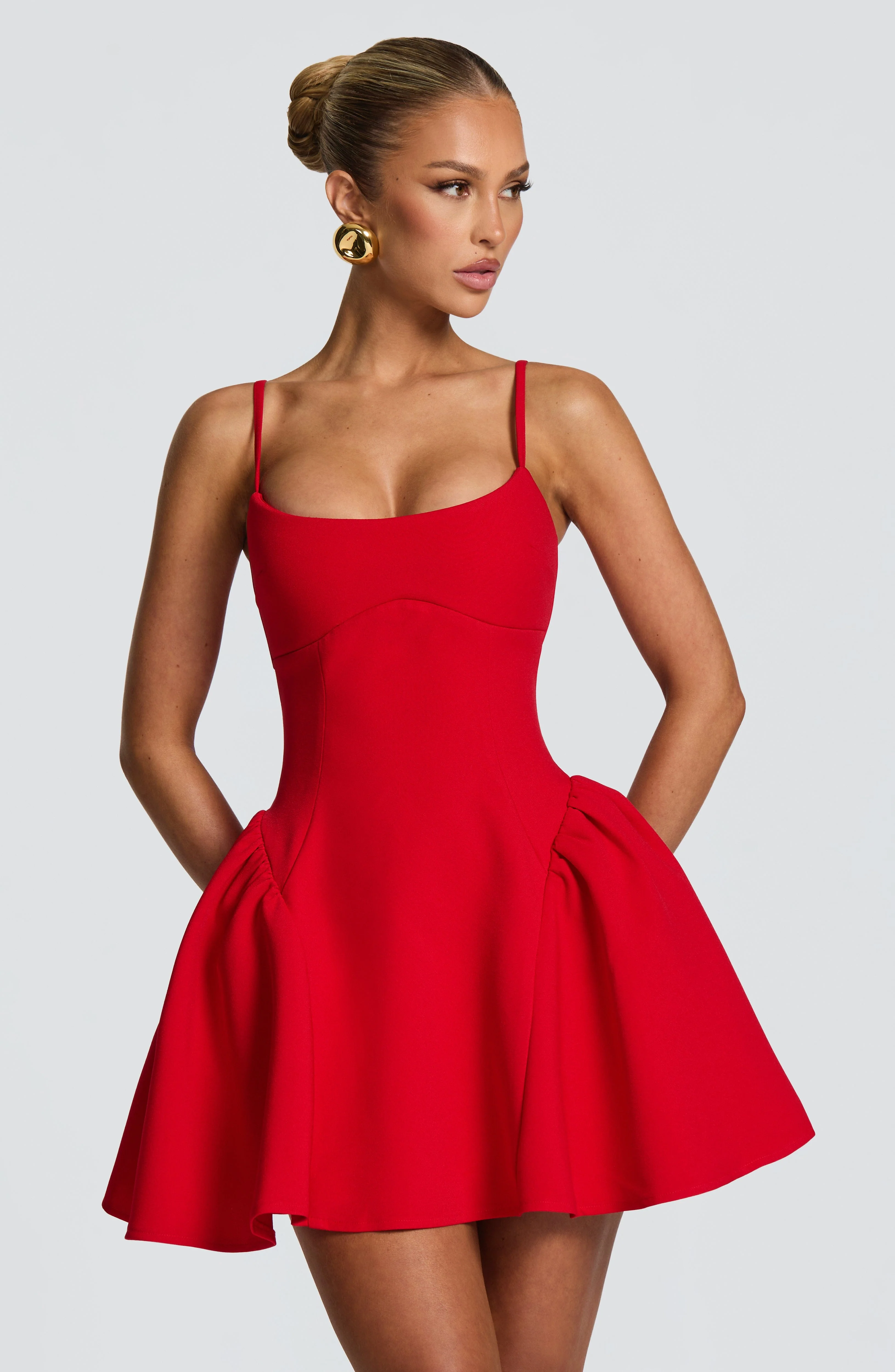 Kiah Mini Dress - Red - Image 5