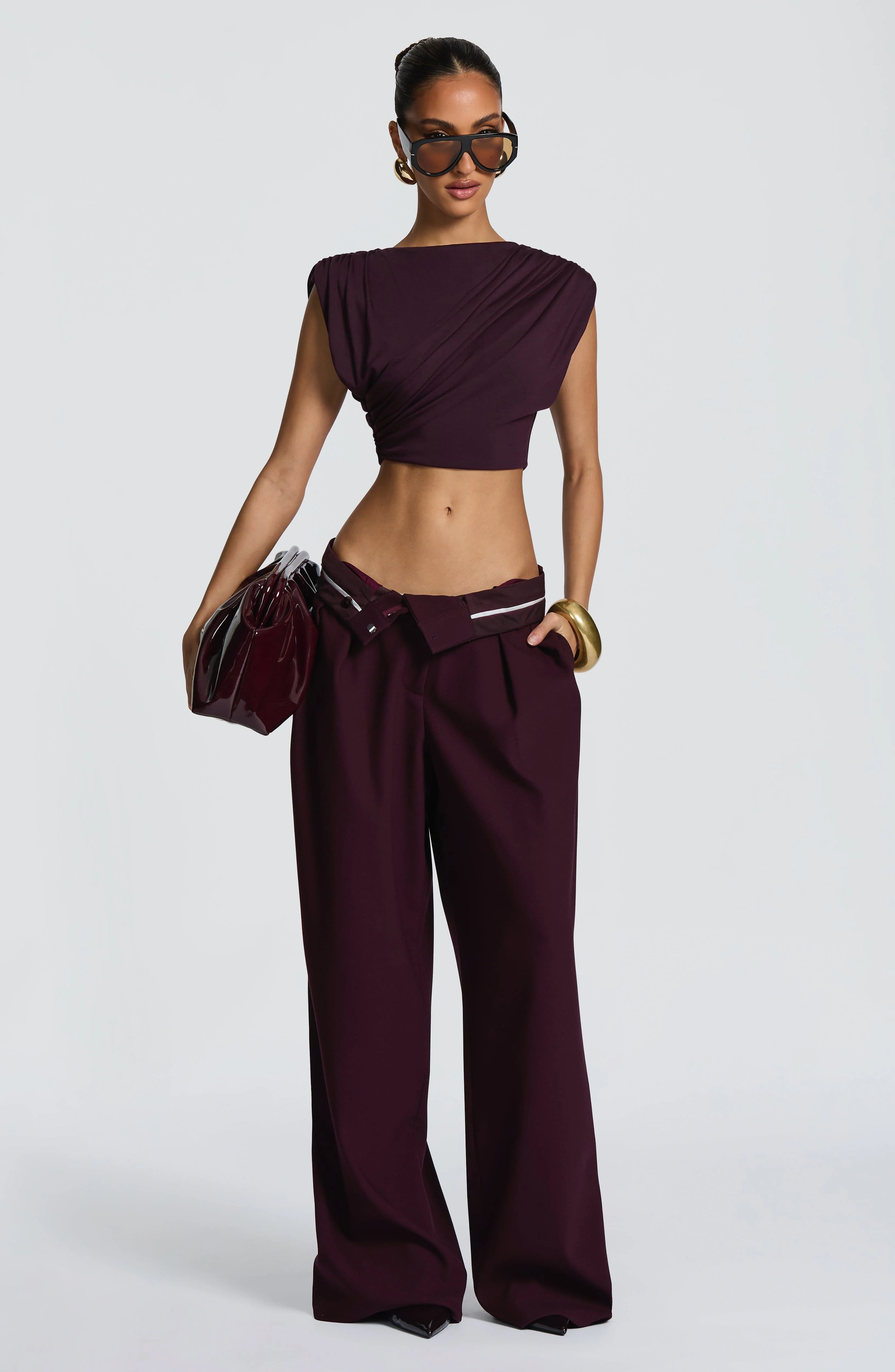 Kirsty Pants - Plum - Image 6